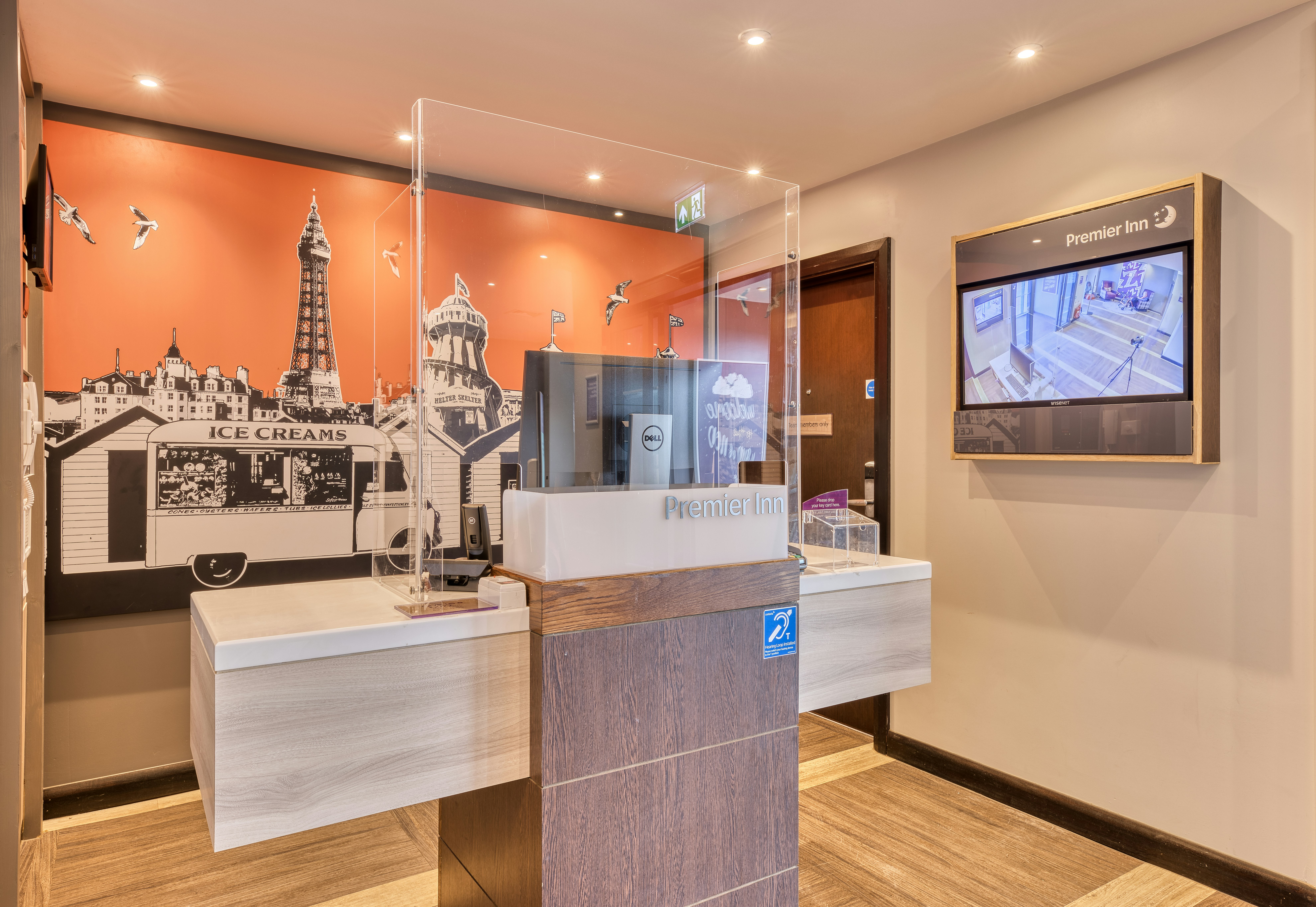 Lobby at Premier Inn Isle of Wight Sandown (Seafront), SANDOWN