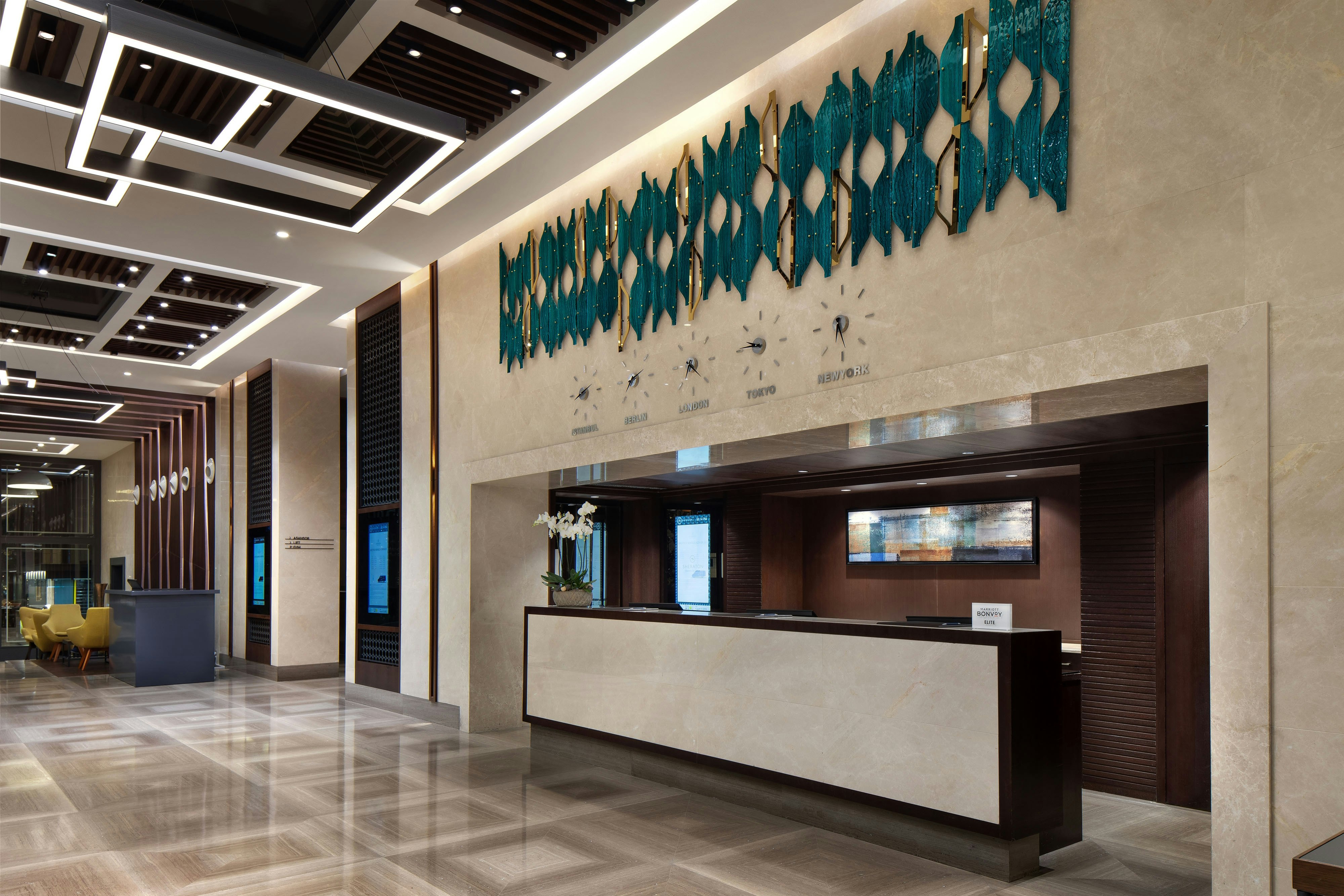 Lobby at Sheraton Istanbul City Center, ISTANBUL