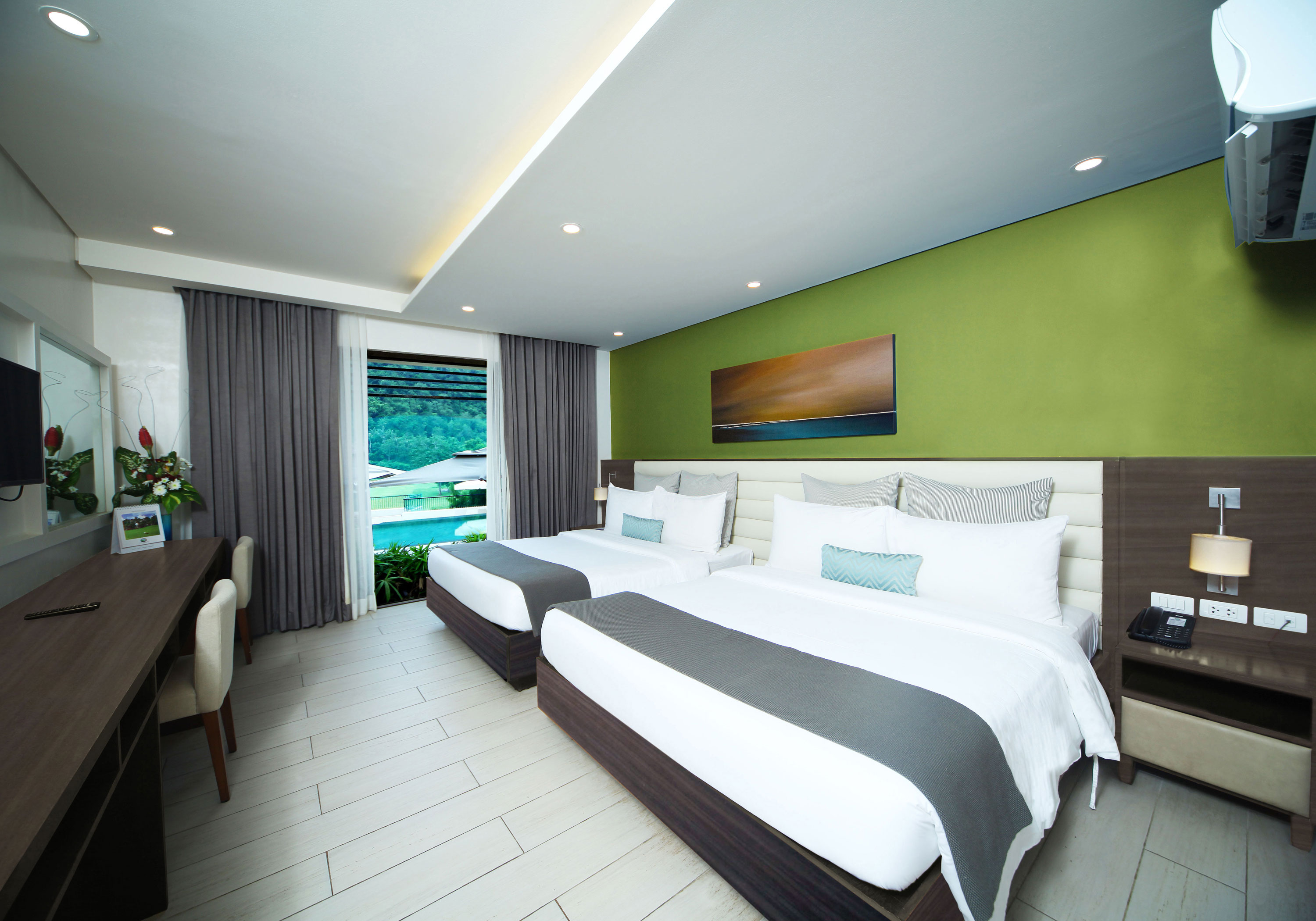 غرفة متصلة بإطلالة على المسبح، Fairways And Bluewater Newcoast Boracay 2/2