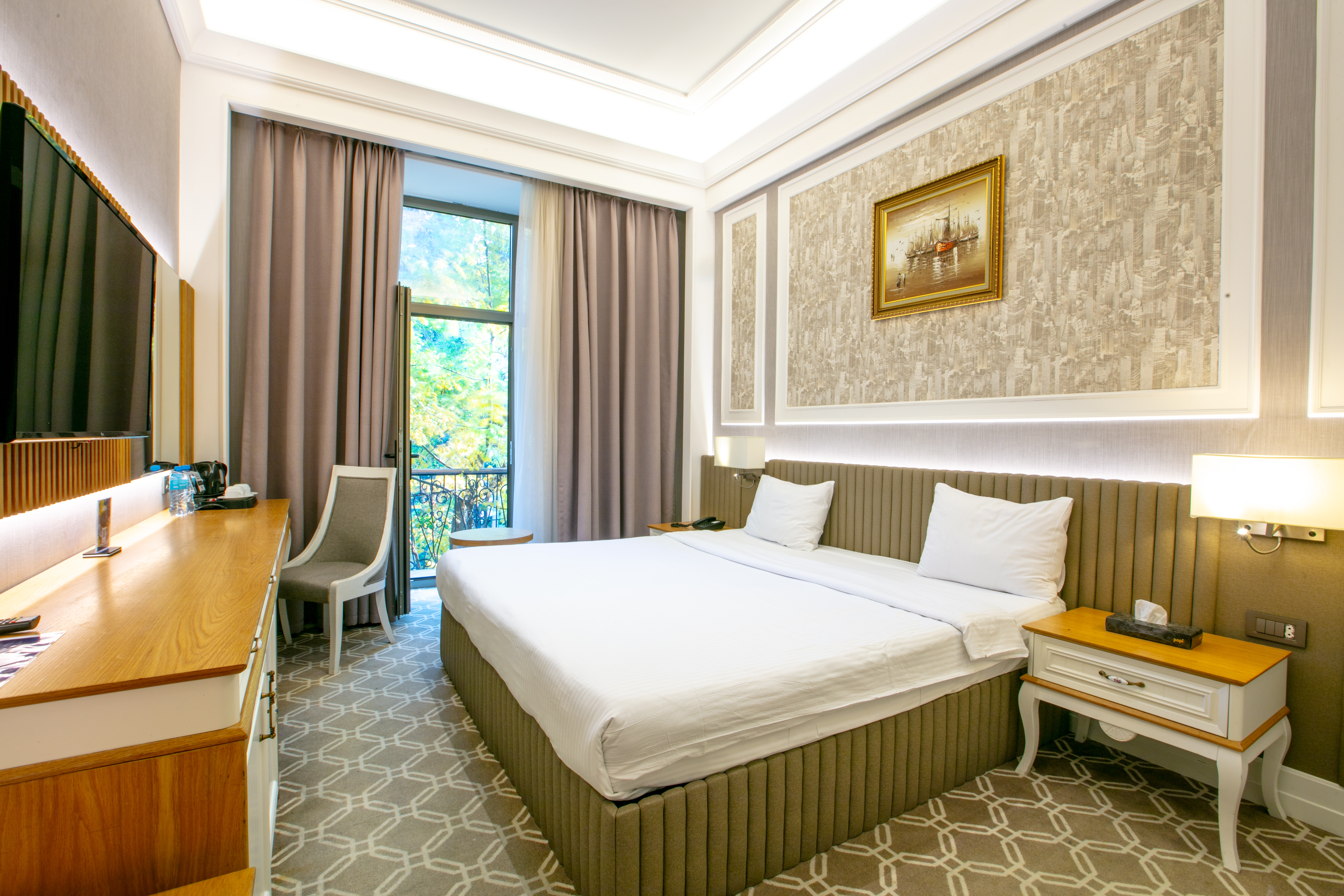 غرفة ديلوكس بسرير مزدوج بإطلالة، Theatrum Hotel Baku 3/5