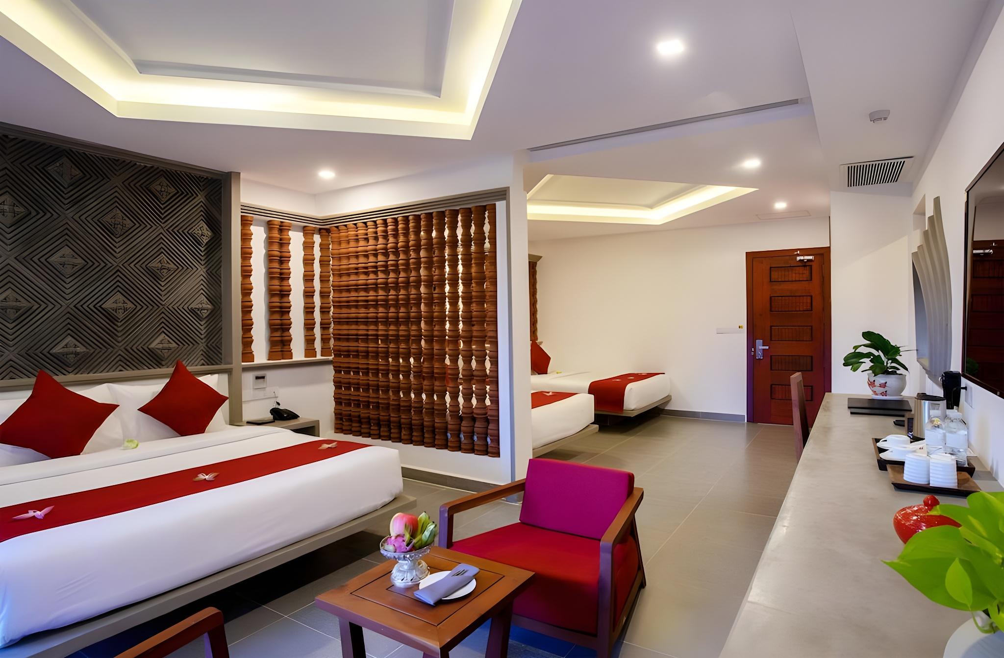 غرفة ديلوكس ثلاثية بغرفة نوم واحدة، Khmer Mansion Residence 2/2