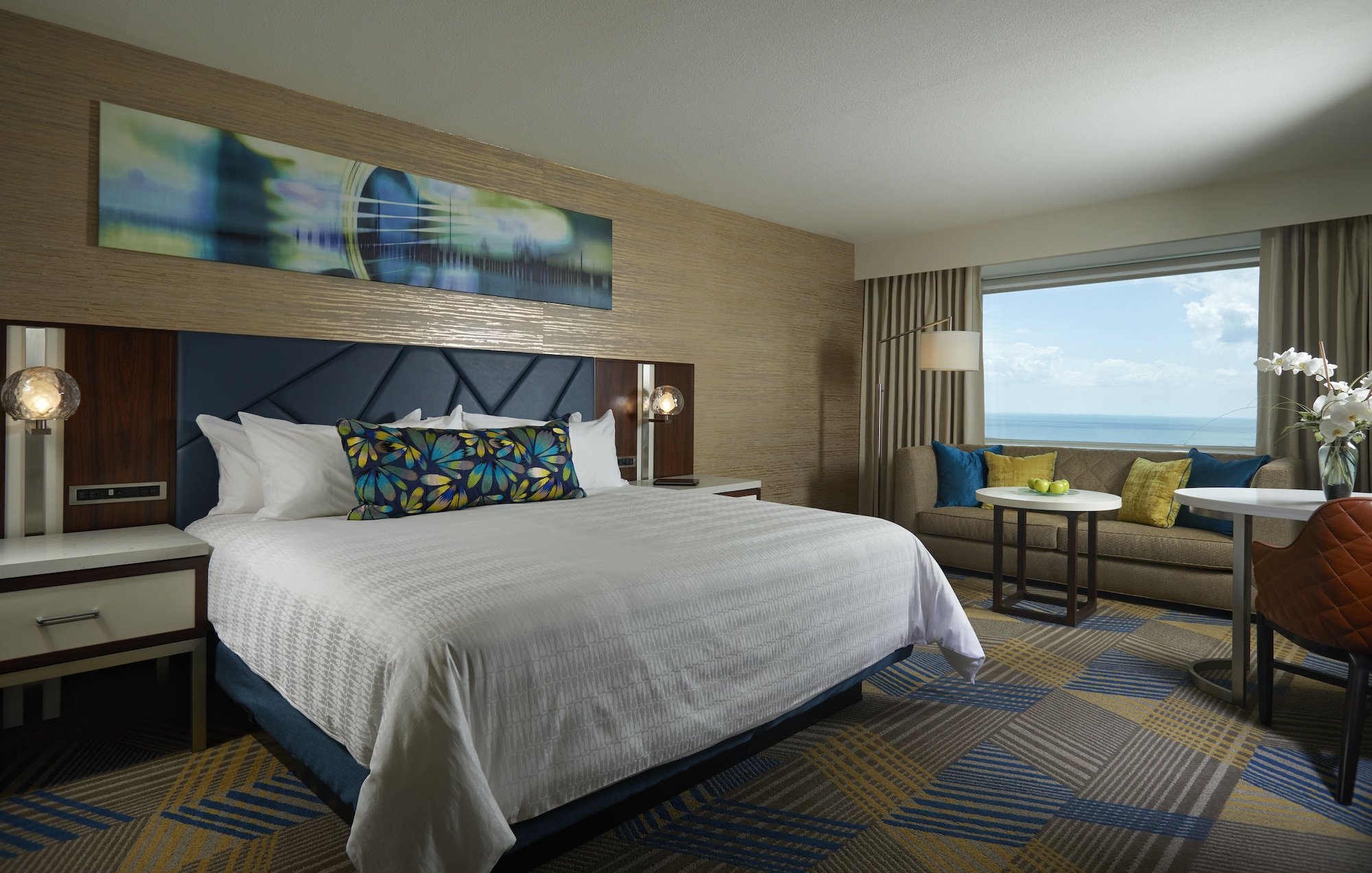 Ocean, Deluxe, King Bed, South Tower
