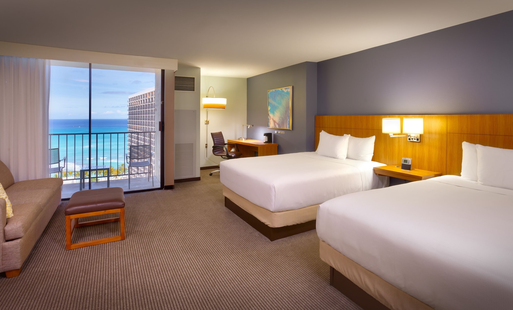 SPECIALTY, 2 QUEEN BEDS, OCEAN VIEW, SOFA