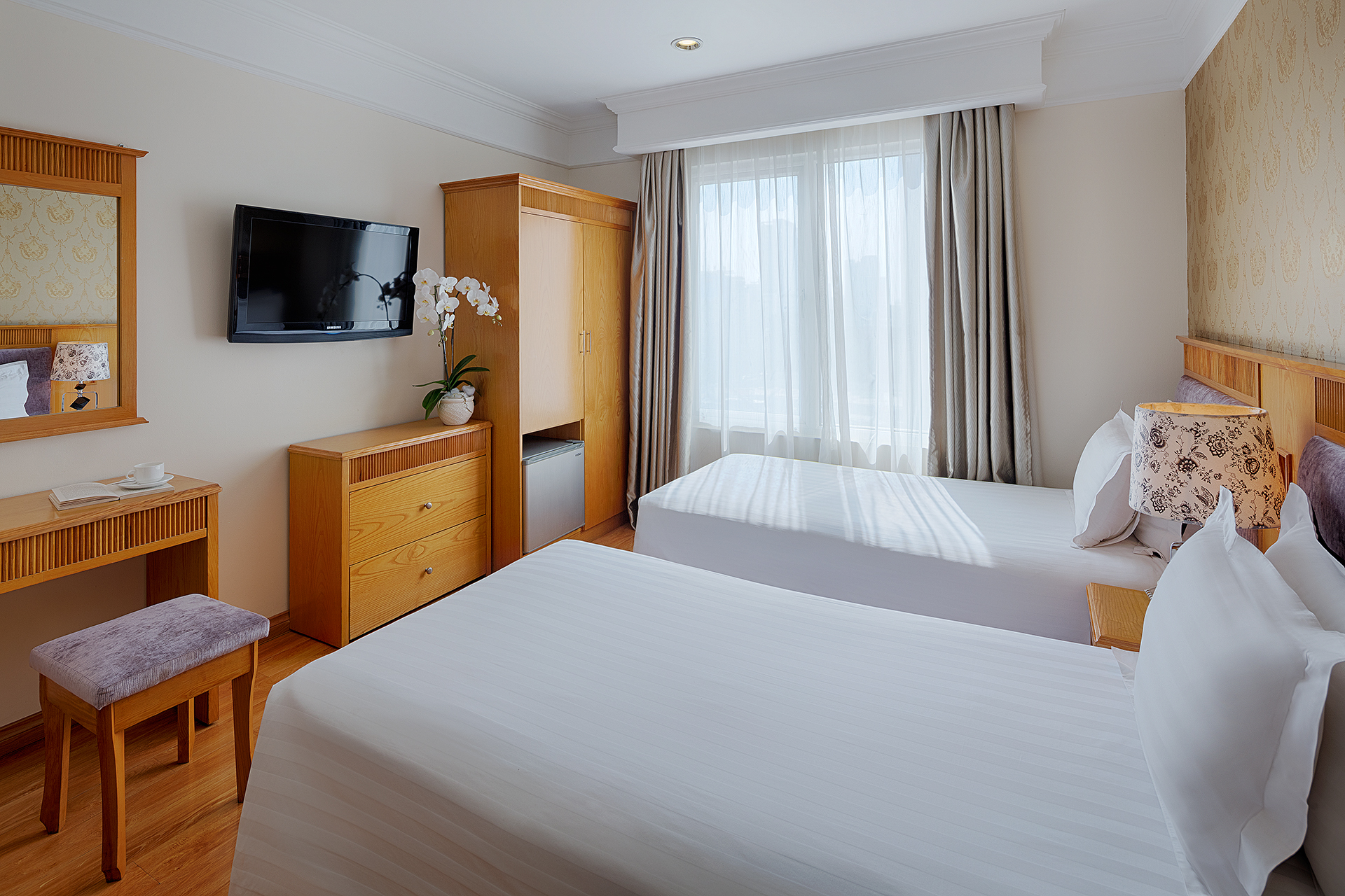 غرفة ديلوكس بسرير مزدوج أو سريرين منفصلين، Silverland Ben Thanh Hotel 5/9