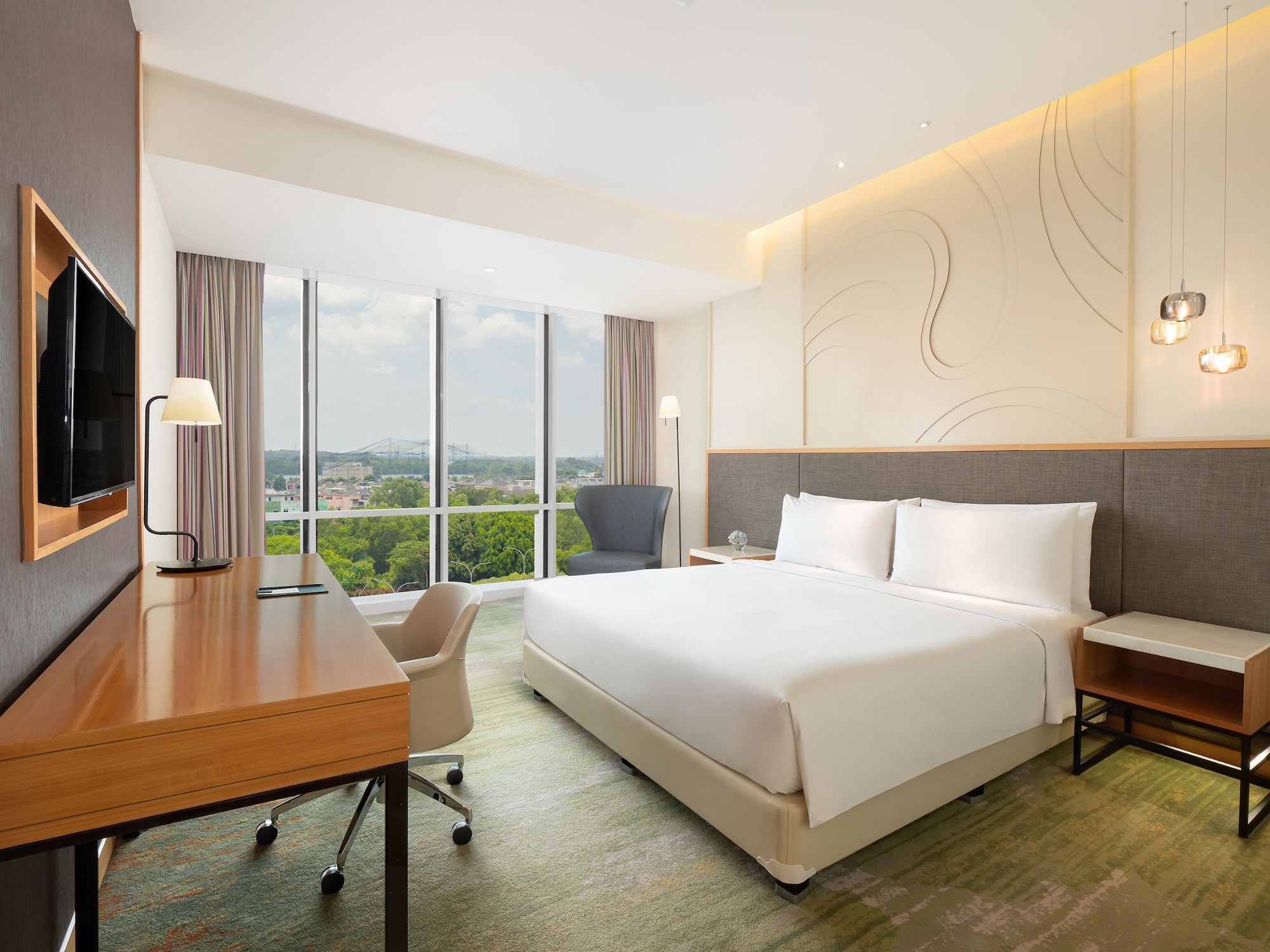 غرفة سوبيريور بسريرين منفصلين بإطلالة على المدينة، Radisson Golf And Convention Center Batam 5/10