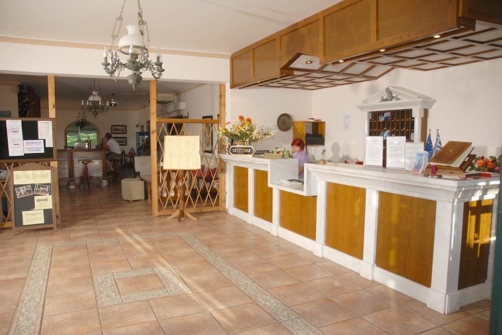 Lobby at Rebeccas Village Corfu, Karniaris
