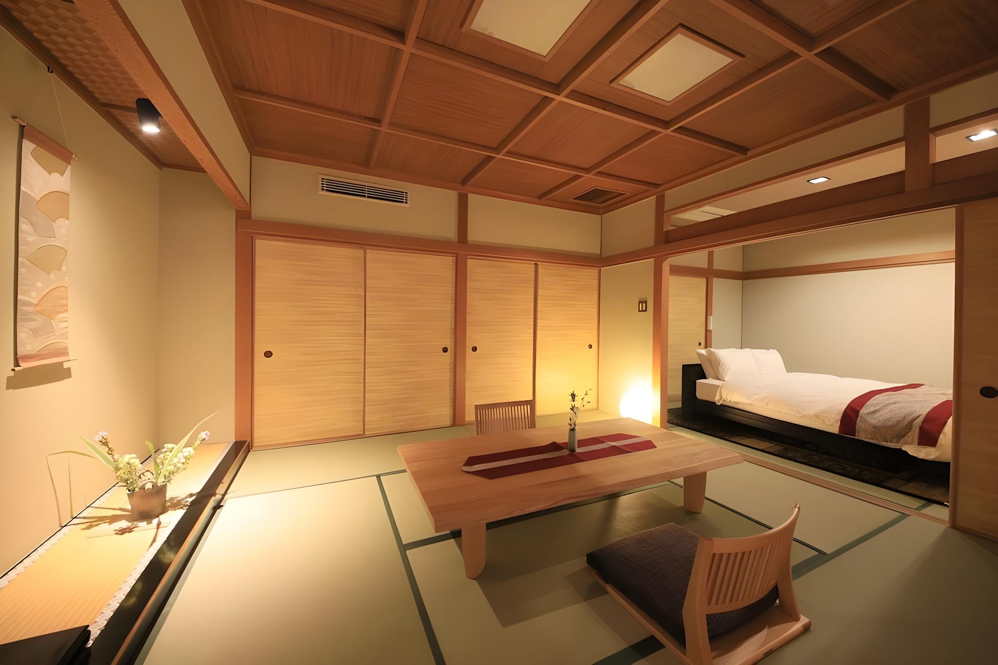 Japanese Western, Double Bed, Partial Outdoor Bath, Main Building
