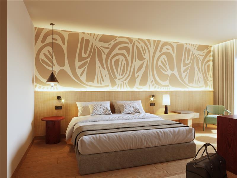 Room, Double or Twin Bed, Side Sea View