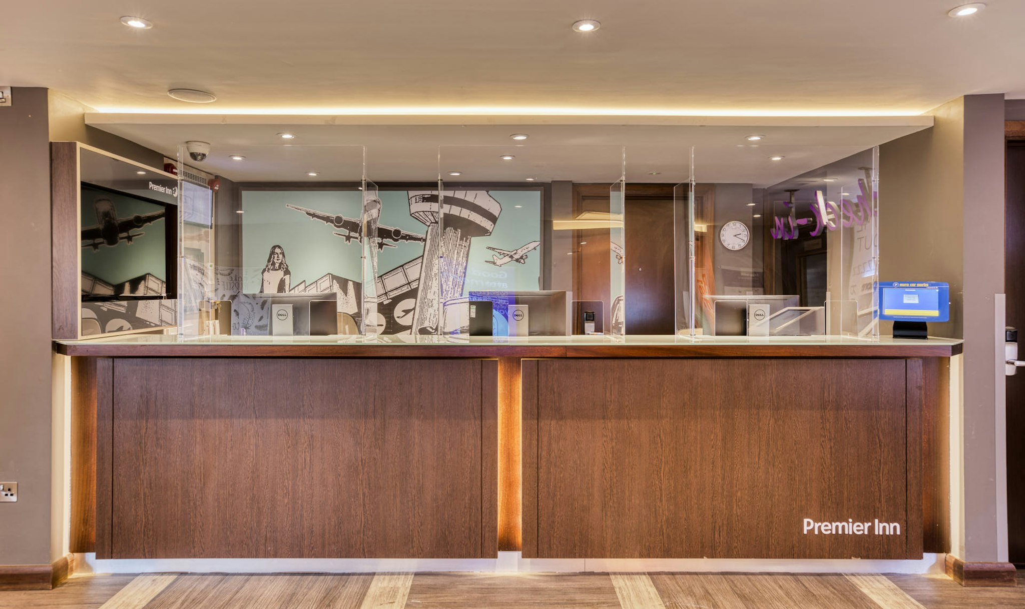 Lobby at Premier Inn London Beckton, LONDON