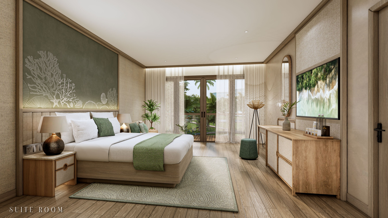 Suite, King Bed, Garden View