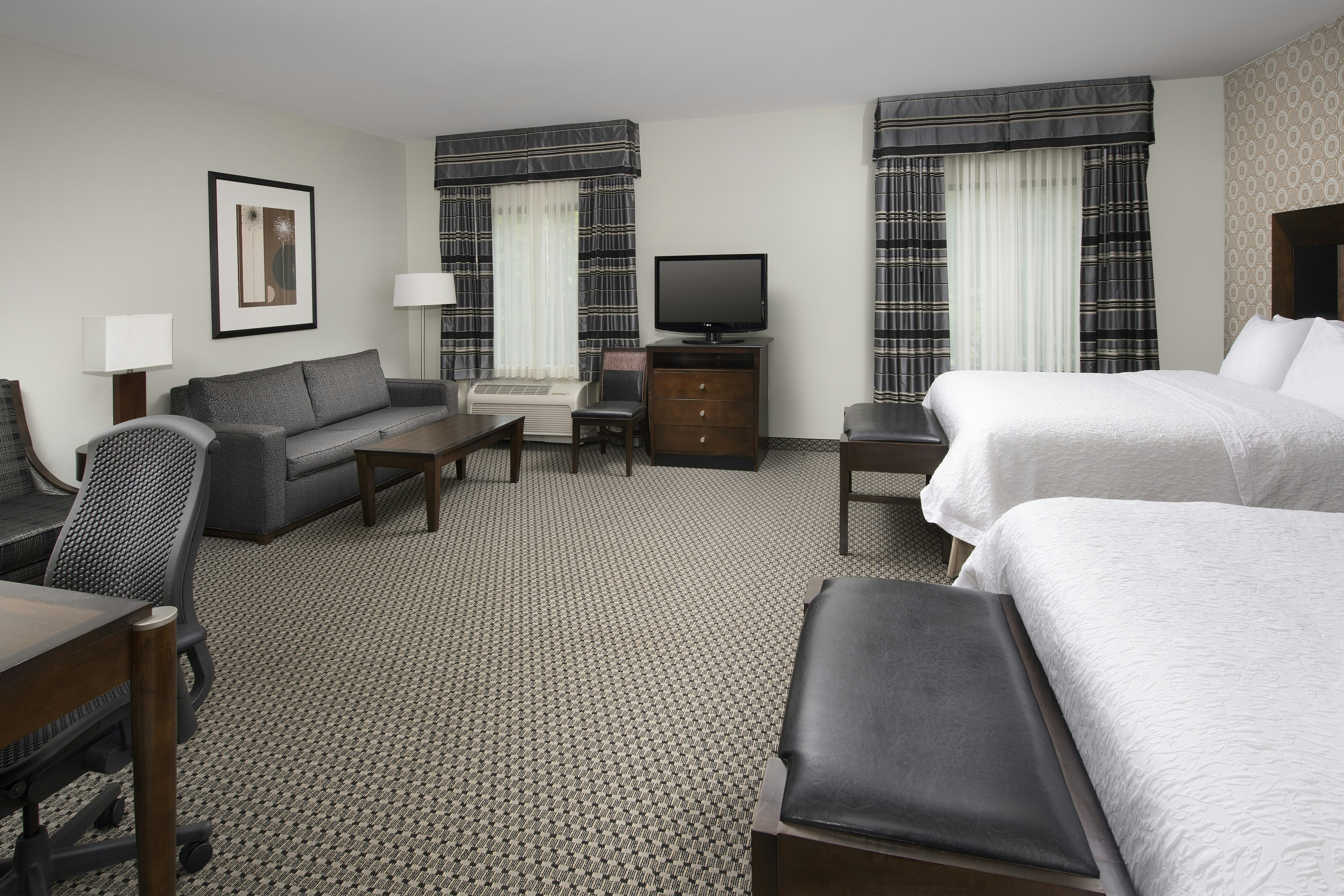 استوديو بسريرين كوين مع أريكة، Hampton Inn & Suites Athens-I-65 (Huntsville Area) 3/7