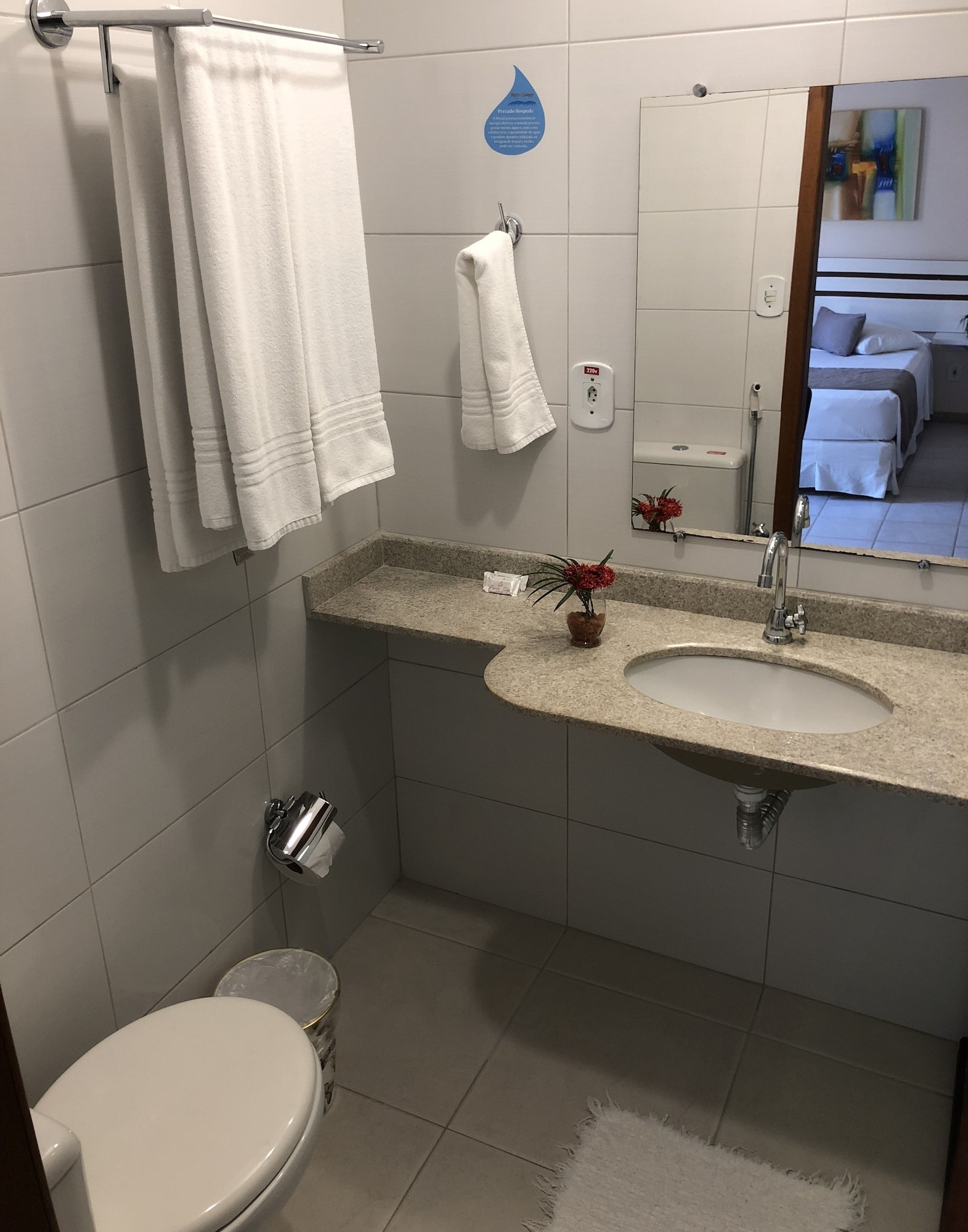 غرفة اقتصادية رباعية بأربعة أسرّة، Porto Geraes Praia Hotel 3/4