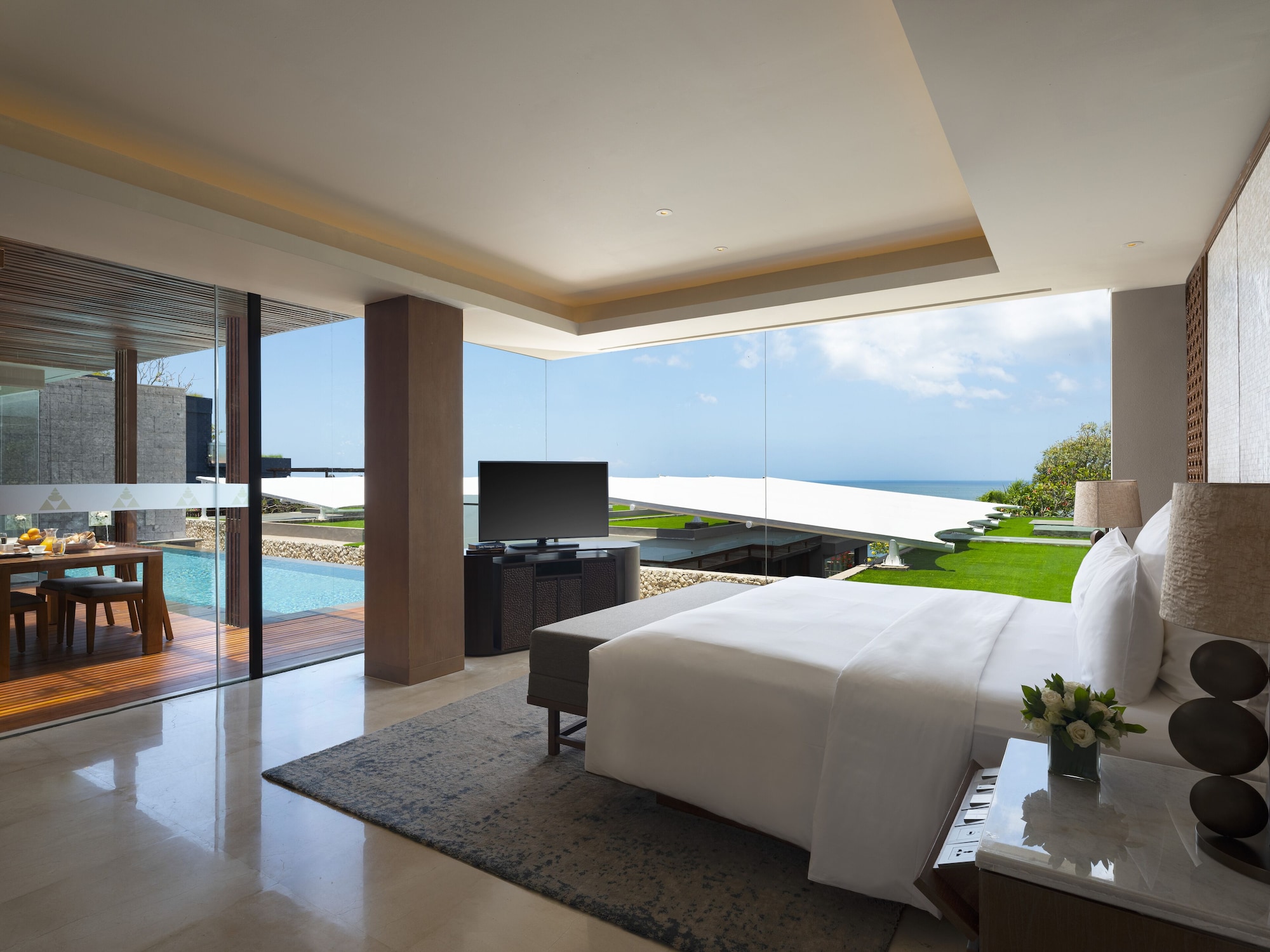3 Bedrooms, Villa, Twin Beds, 1 Double and 1 Single Bed, Ocean View, with Pool