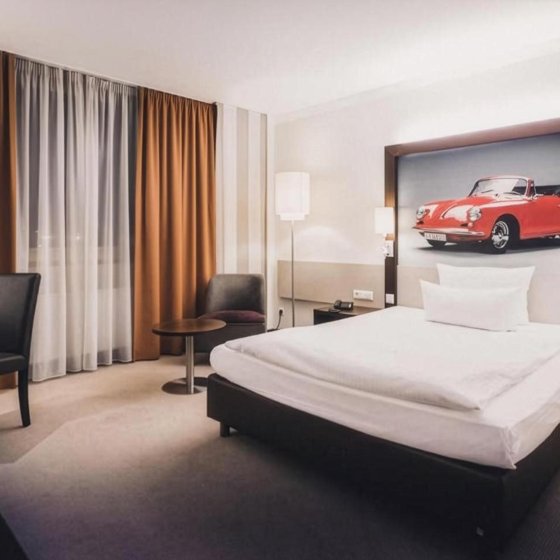 غرفة اقتصادية بسرير كينج وسرير كوين، elaya Hotel Stuttgart Ludwigsburg, Trademark by Wyndham 2/10