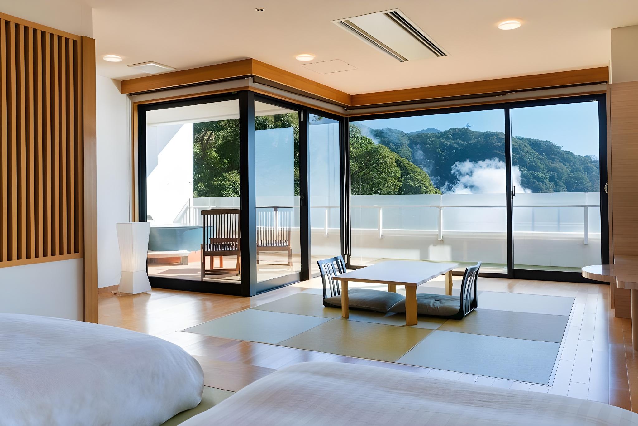 Japanese Western, Premier, Deluxe, Single Bed, Yukemuri View