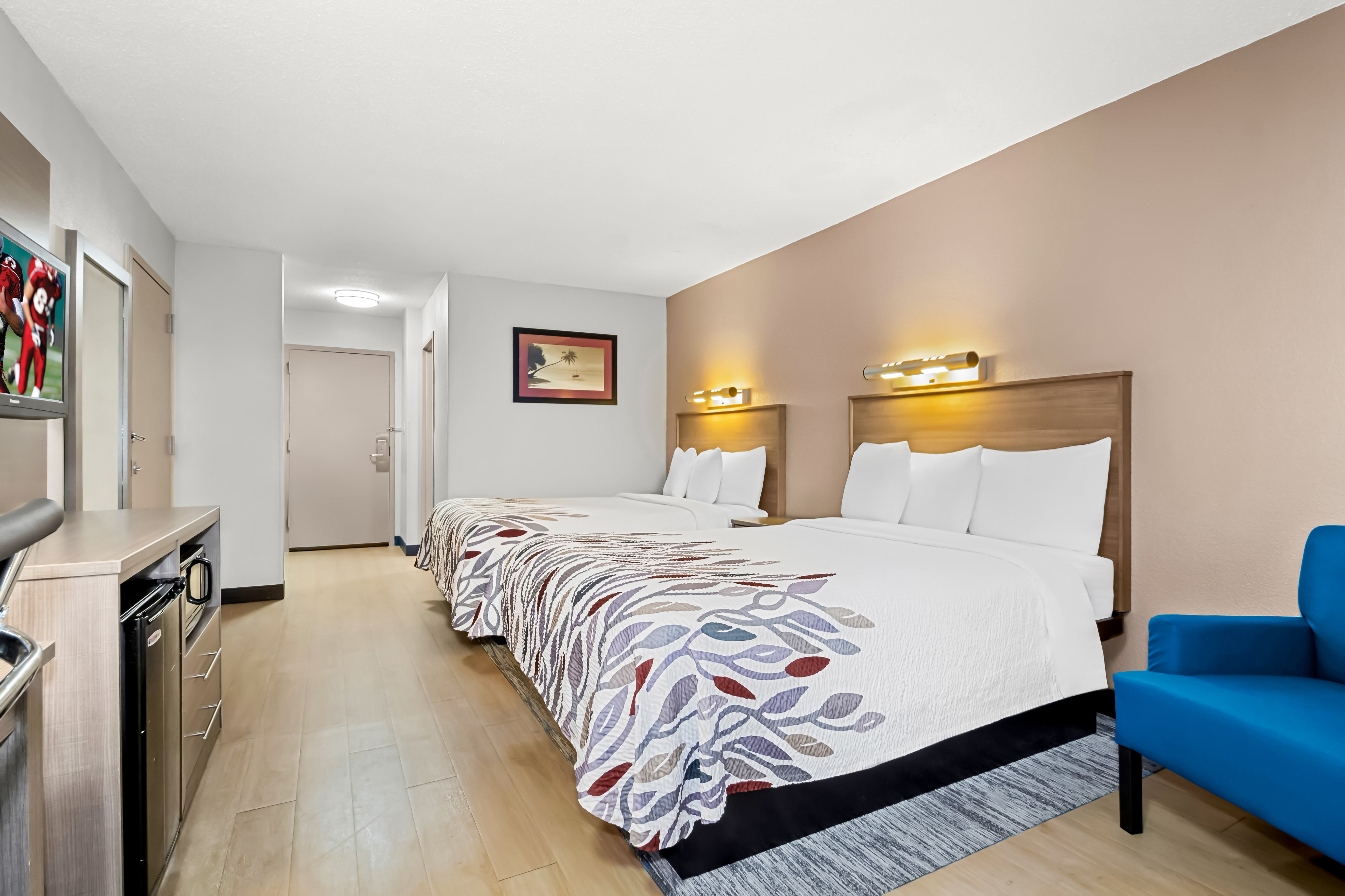 غرفة بسريرين مزدوجين، Red Roof Inn Myrtle Beach Hotel - Market Commons 2/8