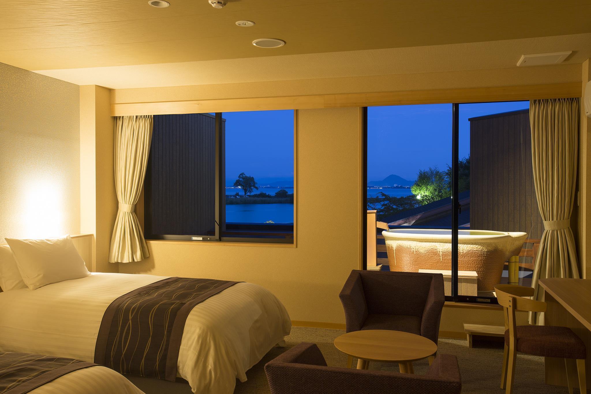 Semi Room, Deluxe, 2 Semi Double Beds, Outdoor Bath