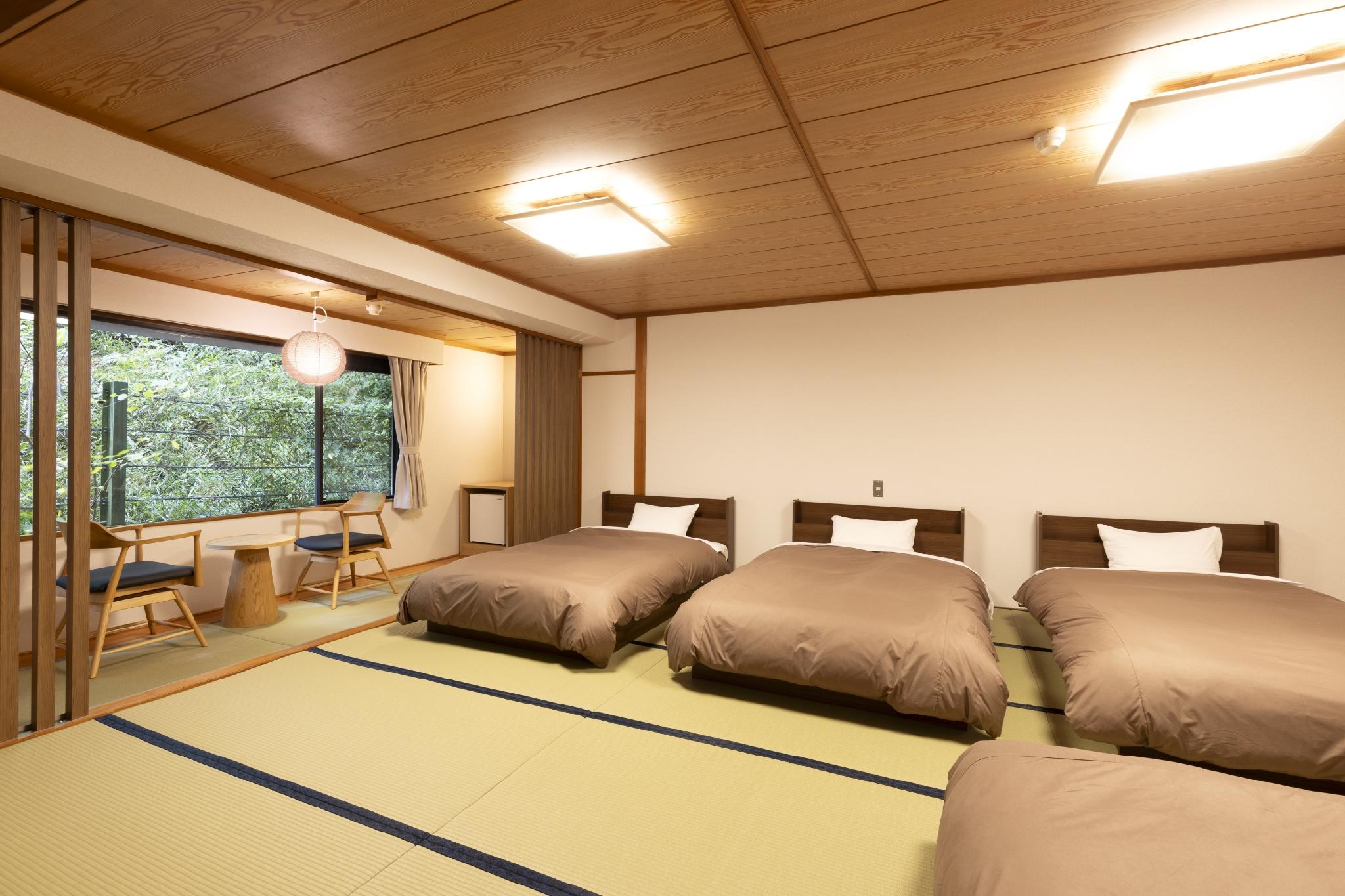 Japanese, Standard, Quadruple, 4 Beds, Indoor Bath