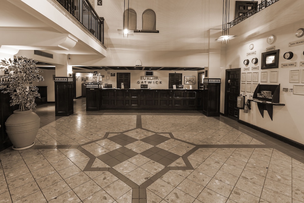 Lobby at Europa Gatwick Hotel, CRAWLEY