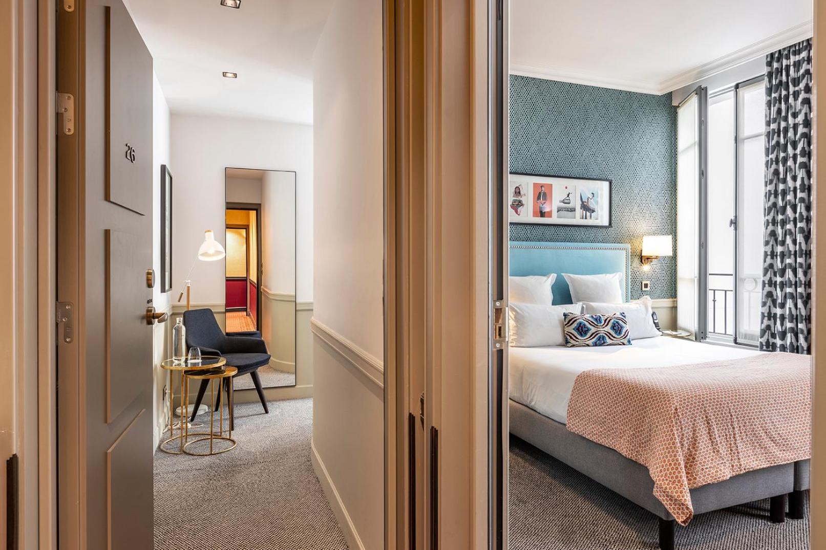 غرفة عائلية بسرير كوين وسريرين منفصلين، Hotel Adele & Jules 2/2