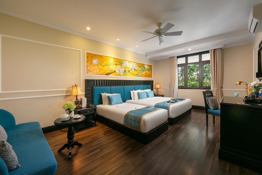 غرفة متصلة عائلية بسريرين منفصلين وسريرين كينج بإطلالة على المدينة بشرفة، Golden Holiday Hoi An Hotel 7/10