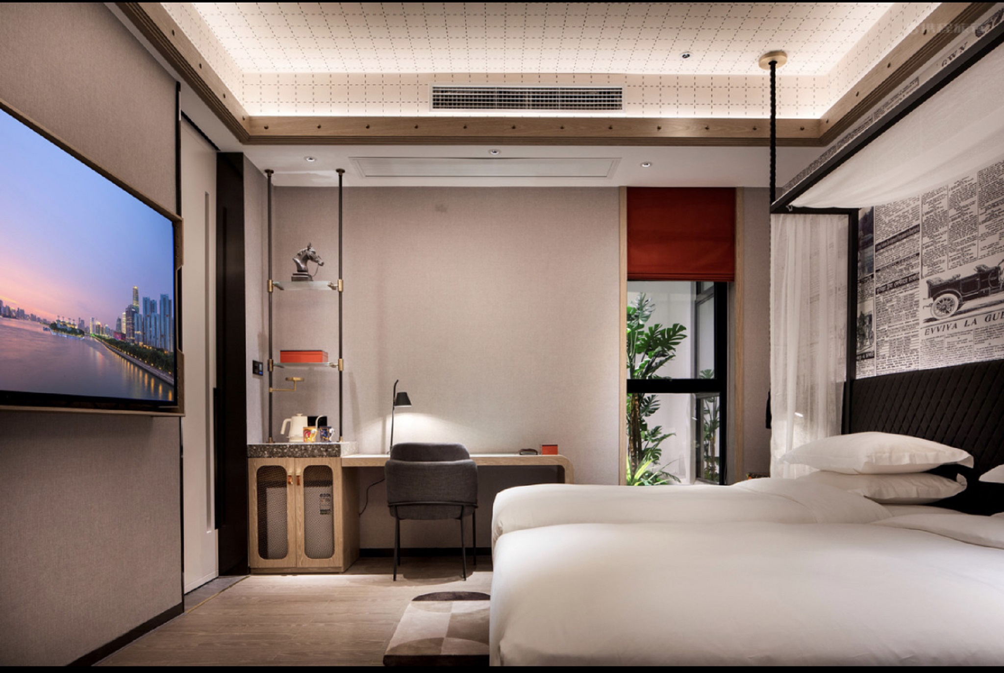 Standard, Twin Beds, No Window