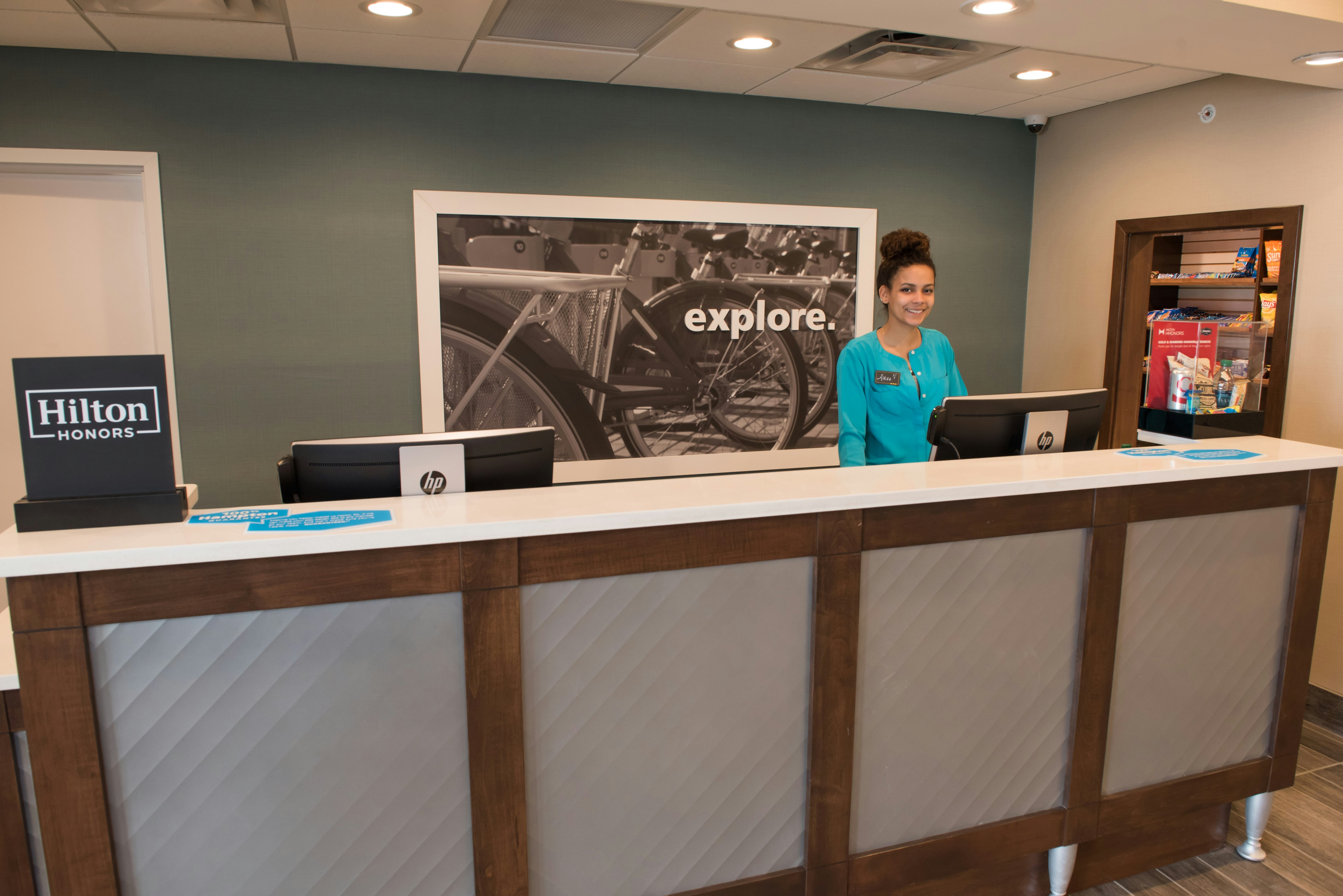 Lobby at Hampton Inn & Suites Bay City, MI, BAY CITY - MI