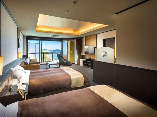 Room, Twin Beds, Outdoor Bath