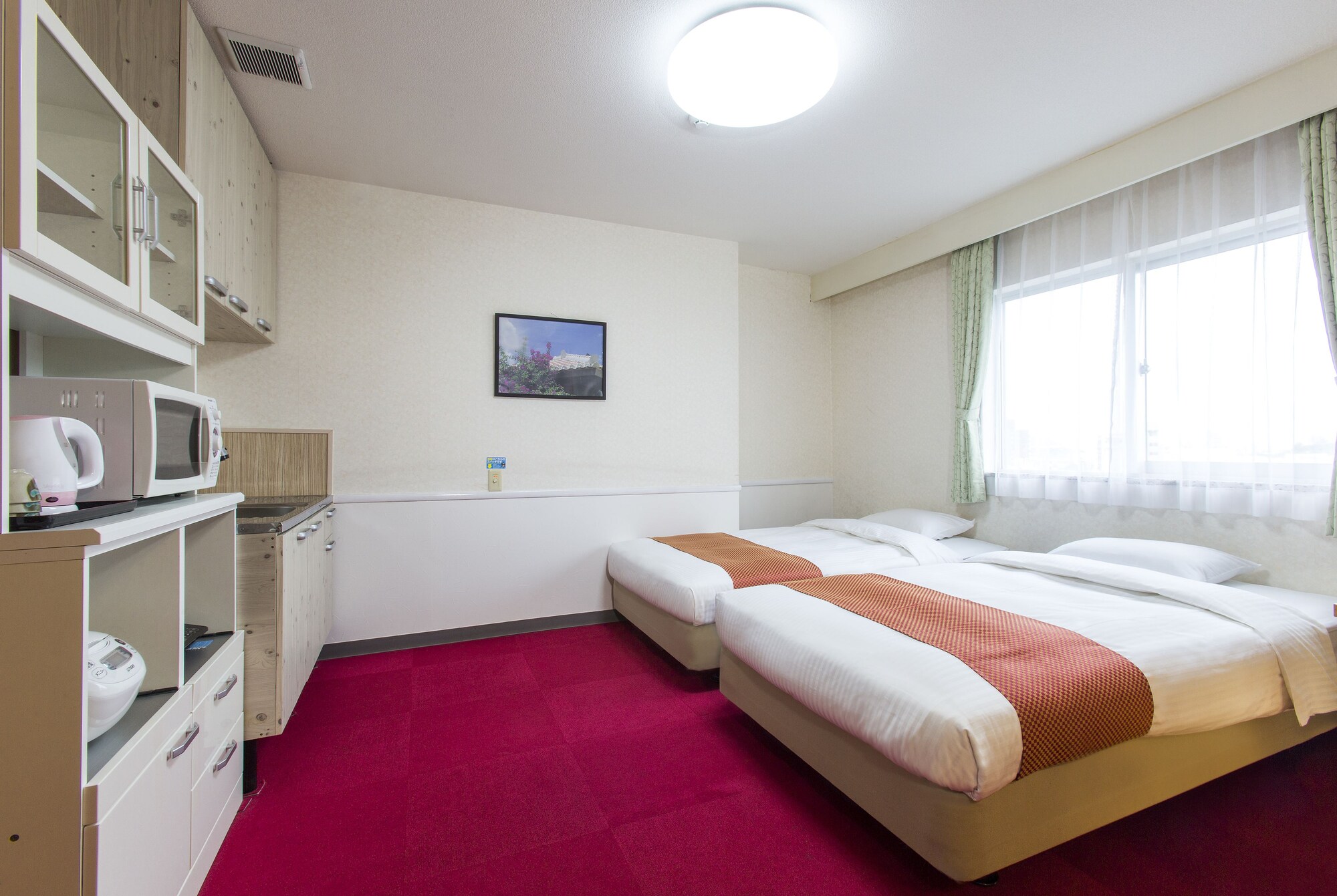 Japanese Western, Family, Twin Beds, 3 Futon Beds