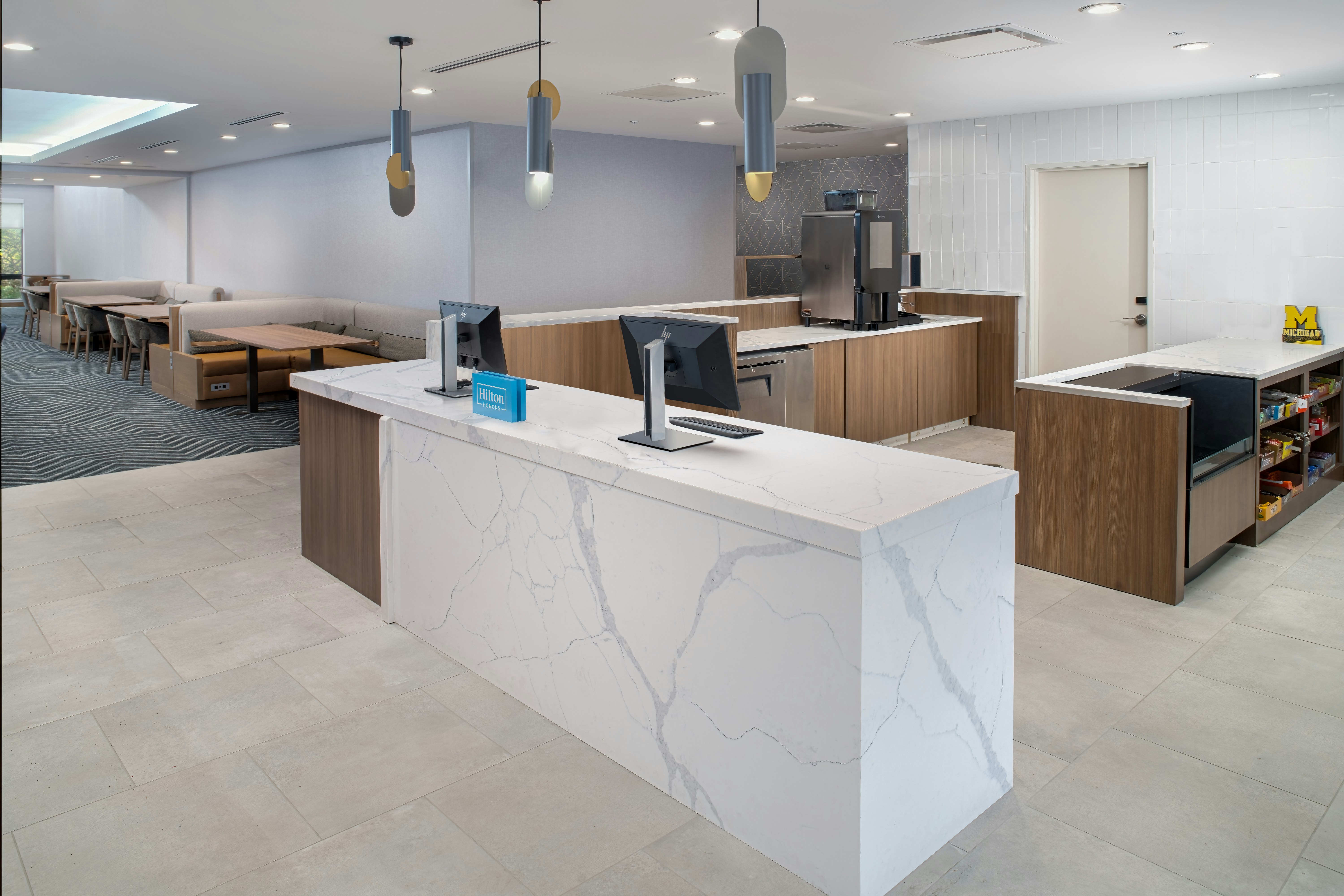 Lobby at Homewood Suites by Hilton Ann Arbor, ANN ARBOR - MI