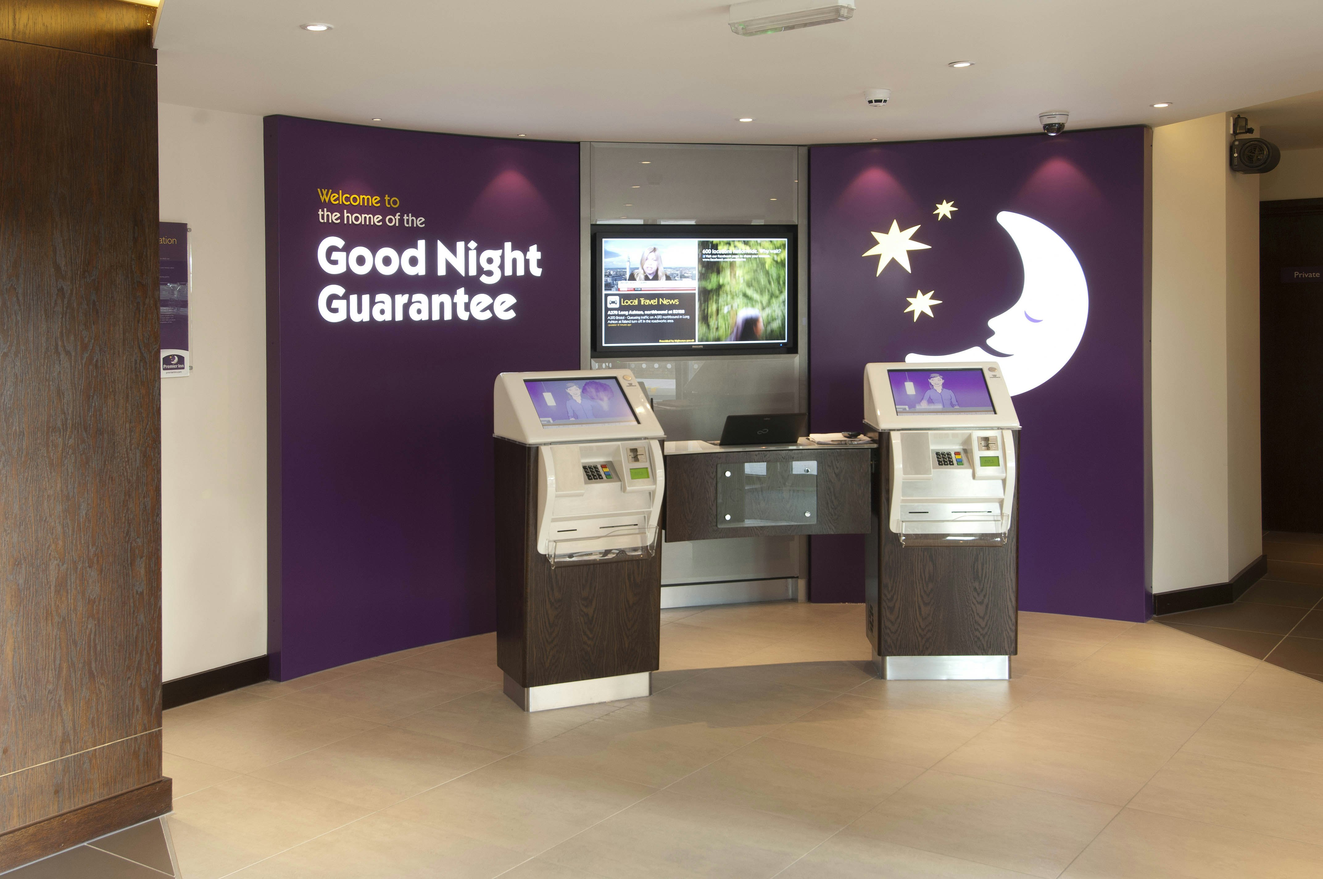 Lobby at Premier Inn Weston Super-Mare (Seafront), WESTON-SUPER-MARE
