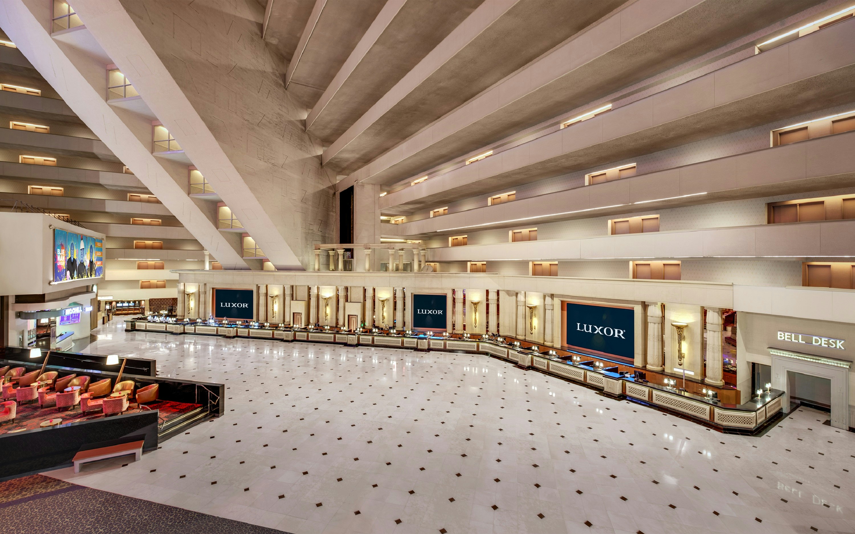 Lobby at Luxor Hotel and Casino, LAS VEGAS - NV