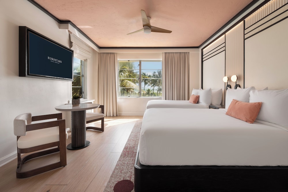 غرفة عائلية بسريرين مزدوجين بإطلالة على البحر، Eurostars Winter Haven 3/10
