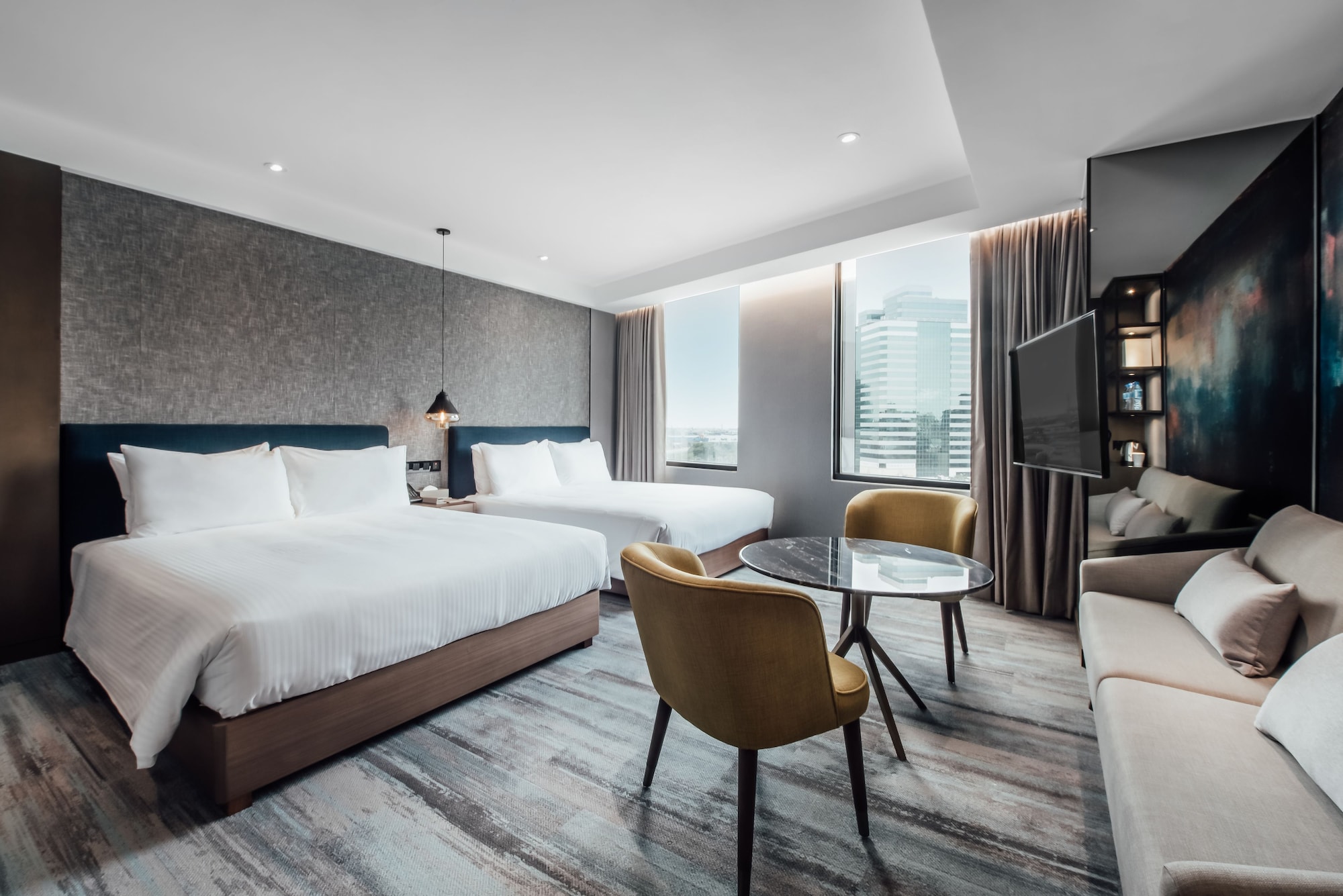 Executive, Quadruple, 2 Double Beds, Harbour View