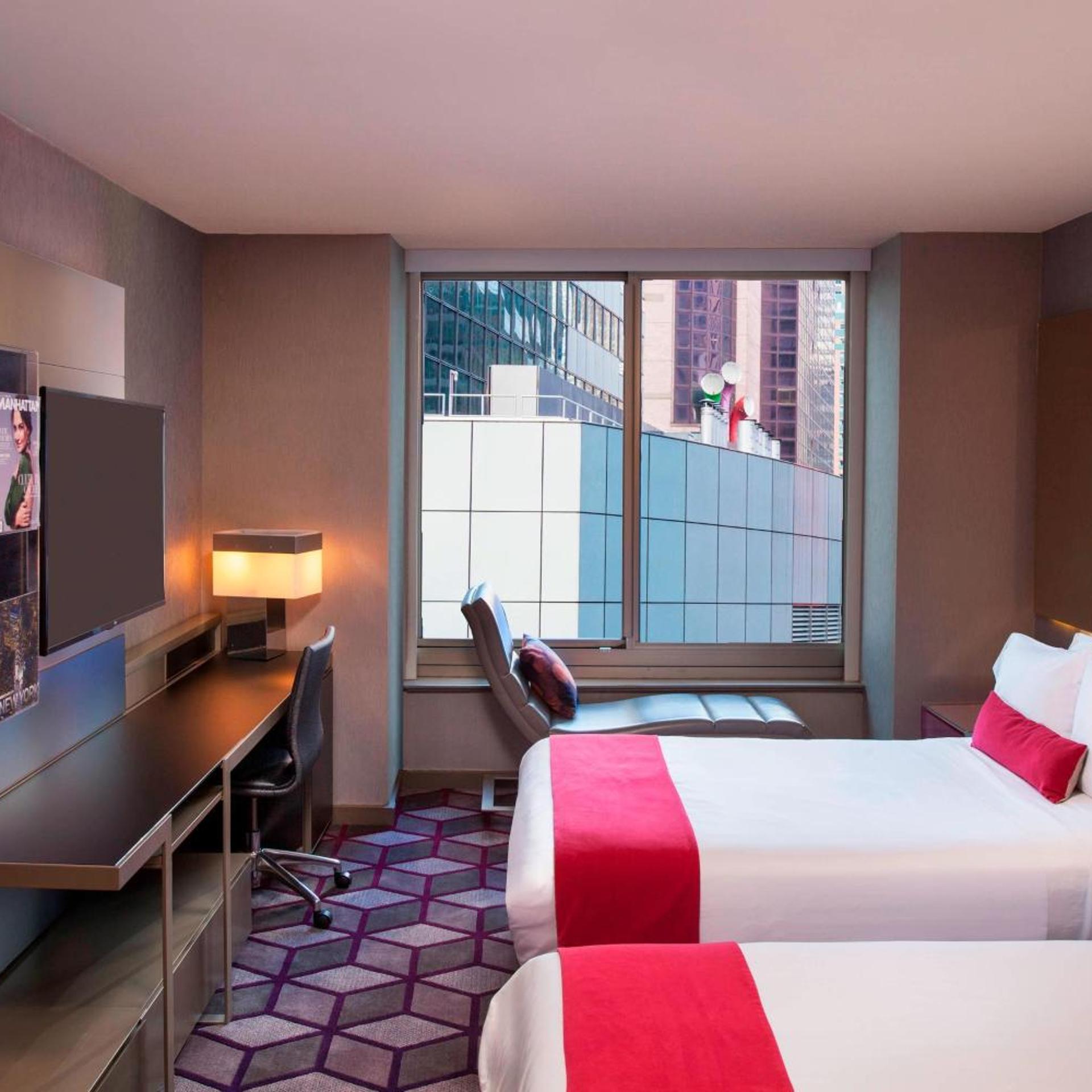 Wonderful, Guest Room, 2 Double Beds, City View