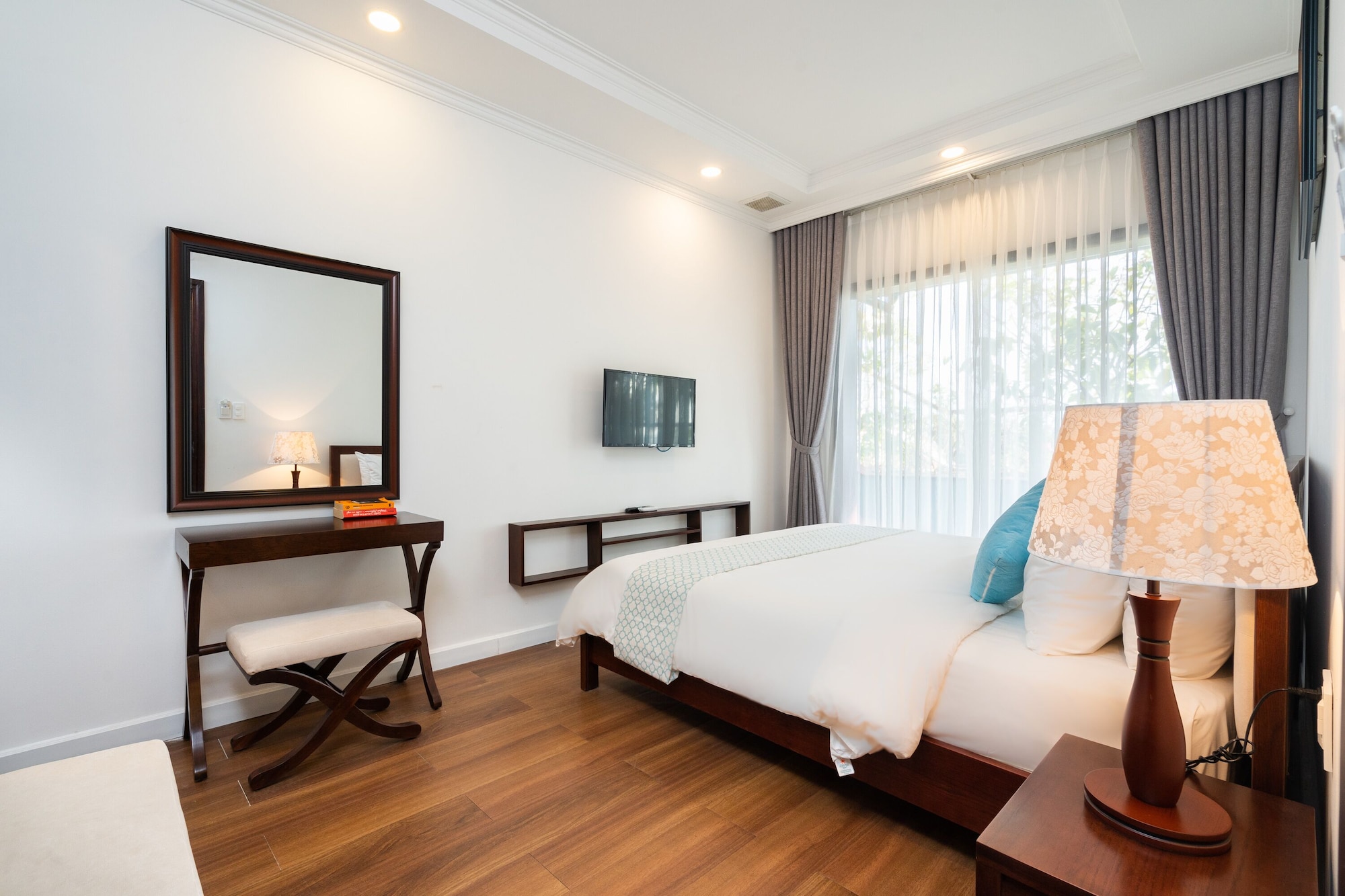غرفة عائلية بسريرين مزدوجين بإطلالة على البحر، Hoang Ngoc Beach Resort 7/10
