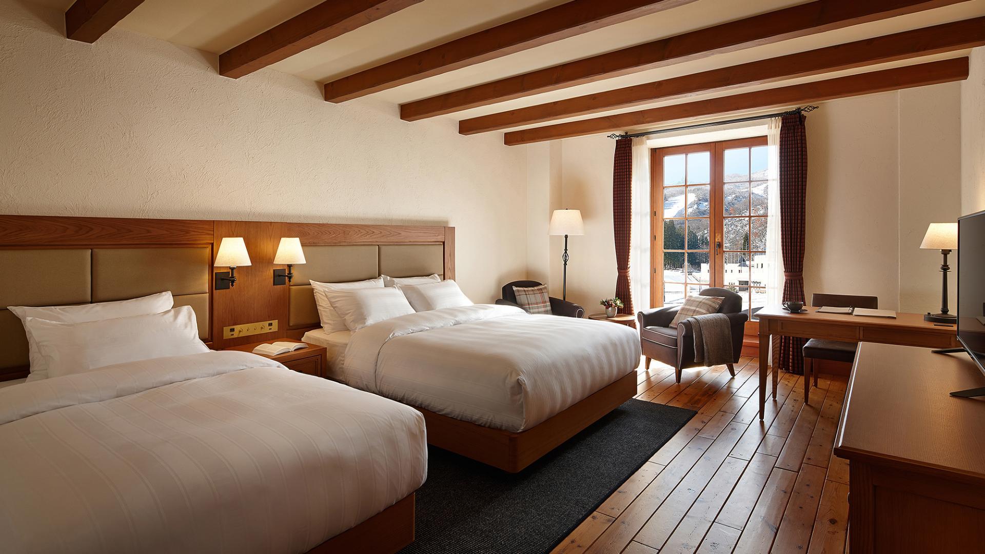 Deluxe, Family, Lodge, Twin Beds, Mountain View