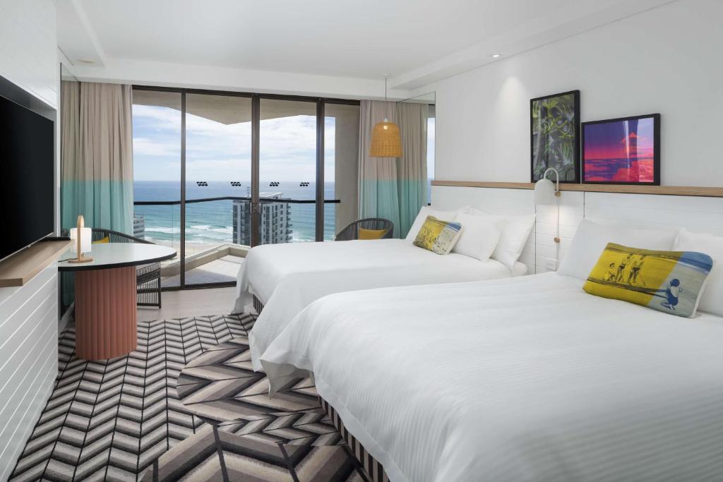 Deluxe, Twin Beds, Ocean View