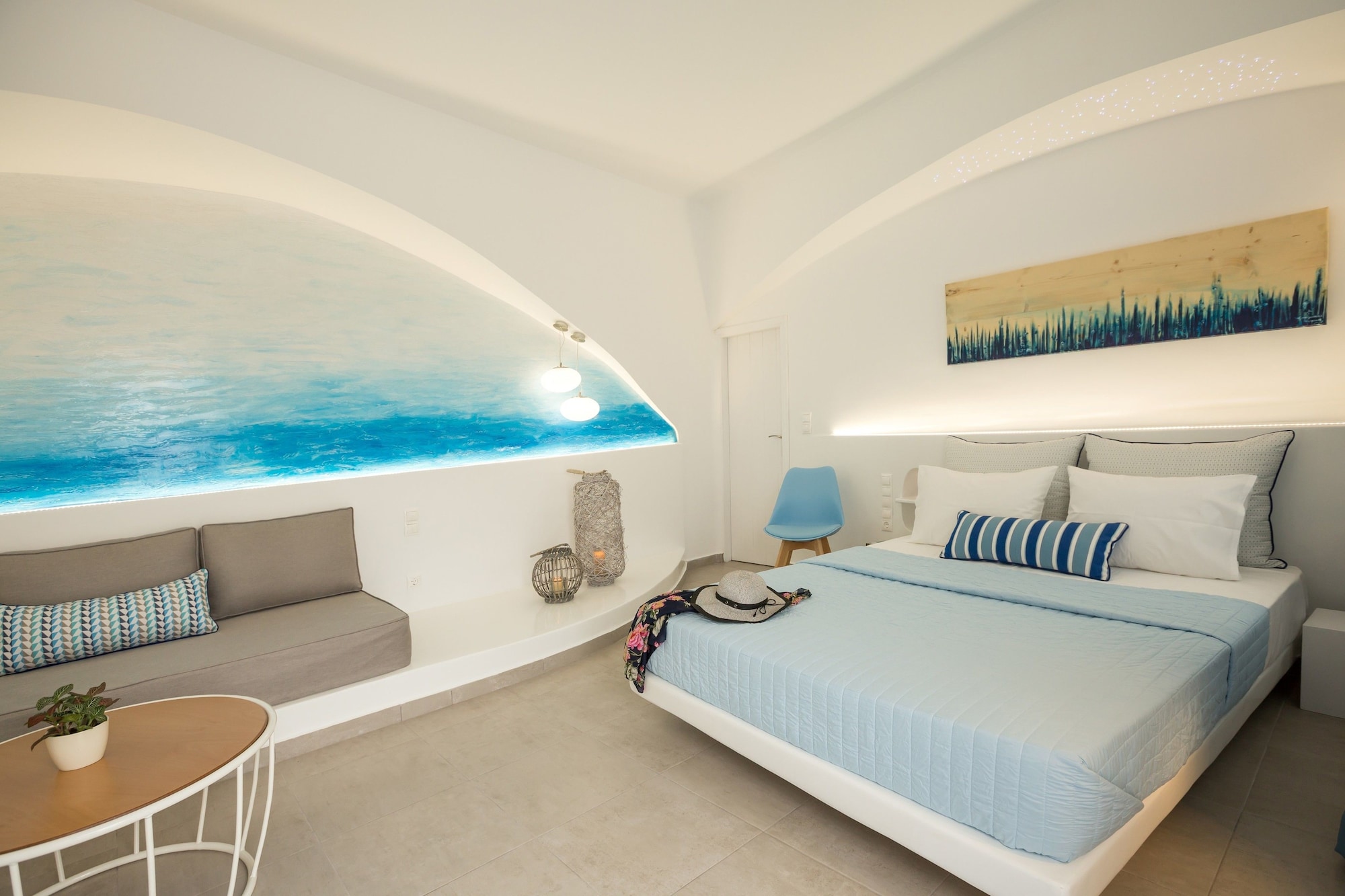 غرفة ديلوكس بسرير مزدوج بإطلالة على البحر مع أريكة بجاكوزي، Amera Suites 3/10