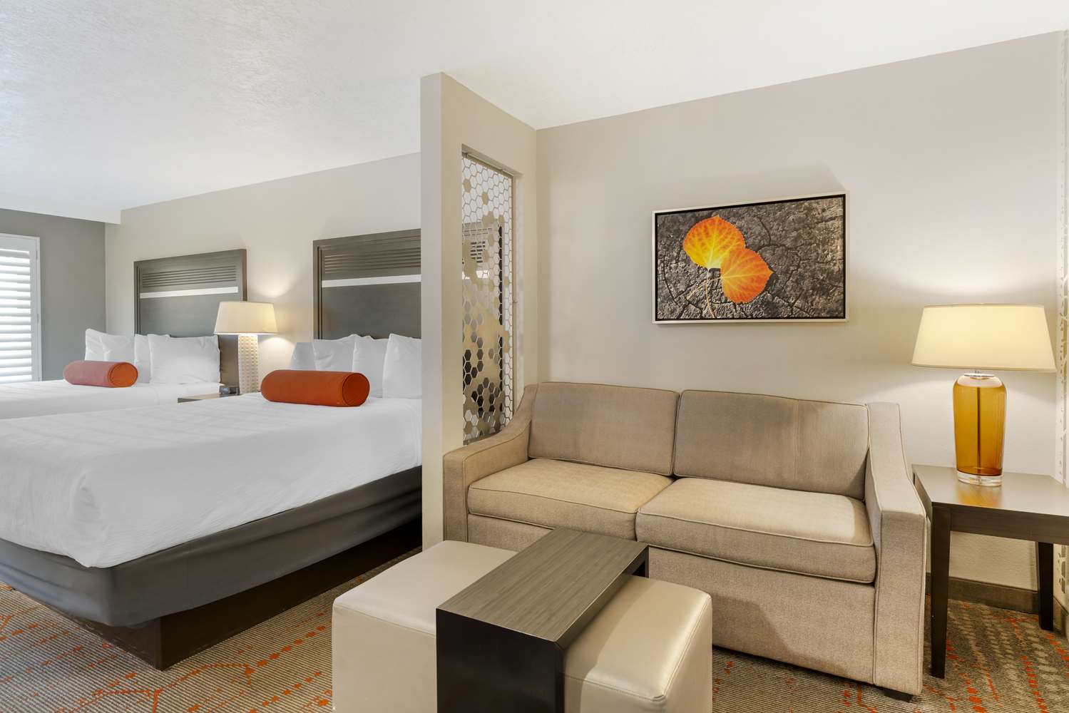 Suite, 2 Queen Beds, Sofa, Balcony, Kitchenette