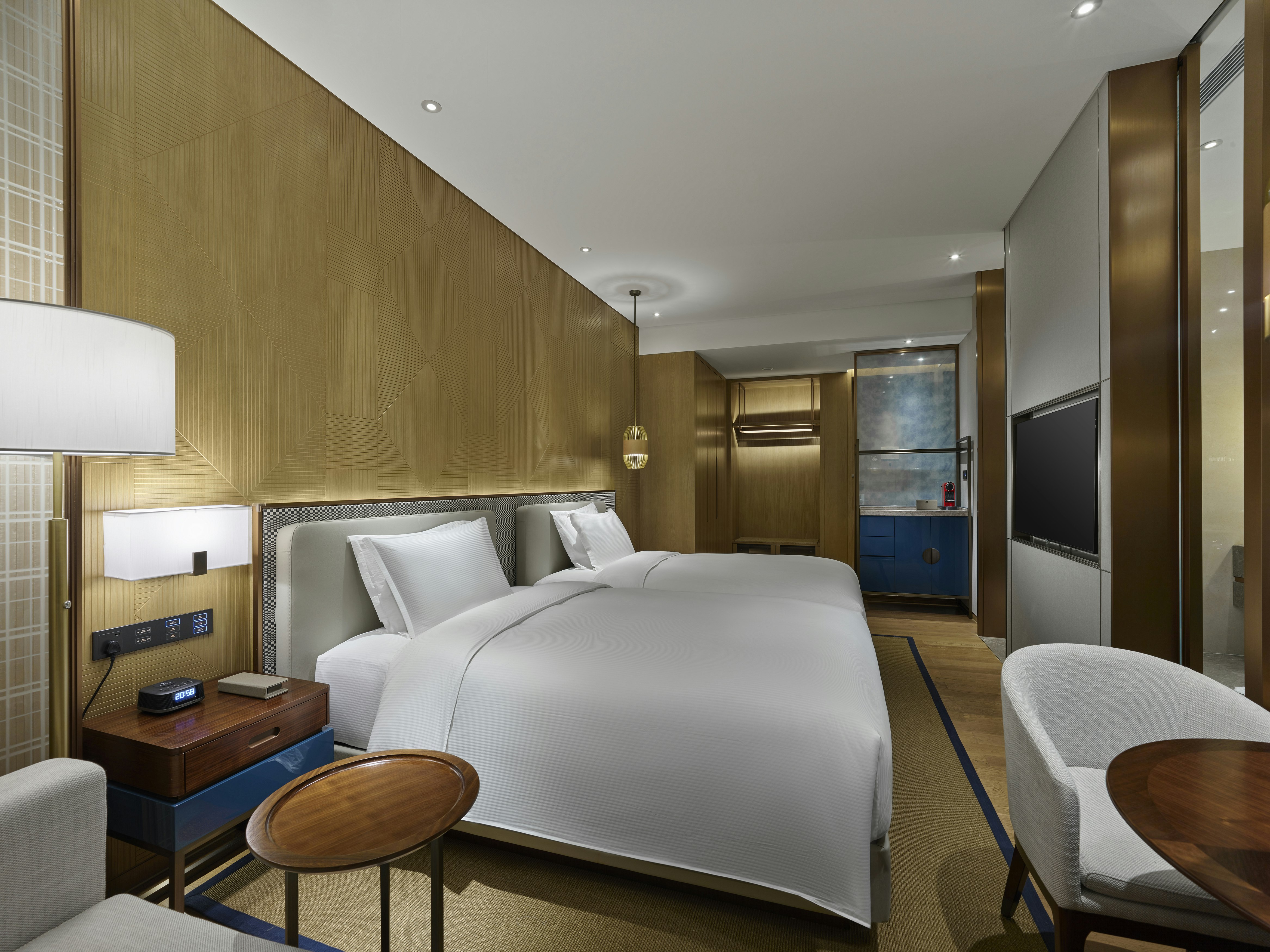 غرفة تنفيذية بسريرين منفصلين، Hilton Hainan Ocean Flower Island 3/5