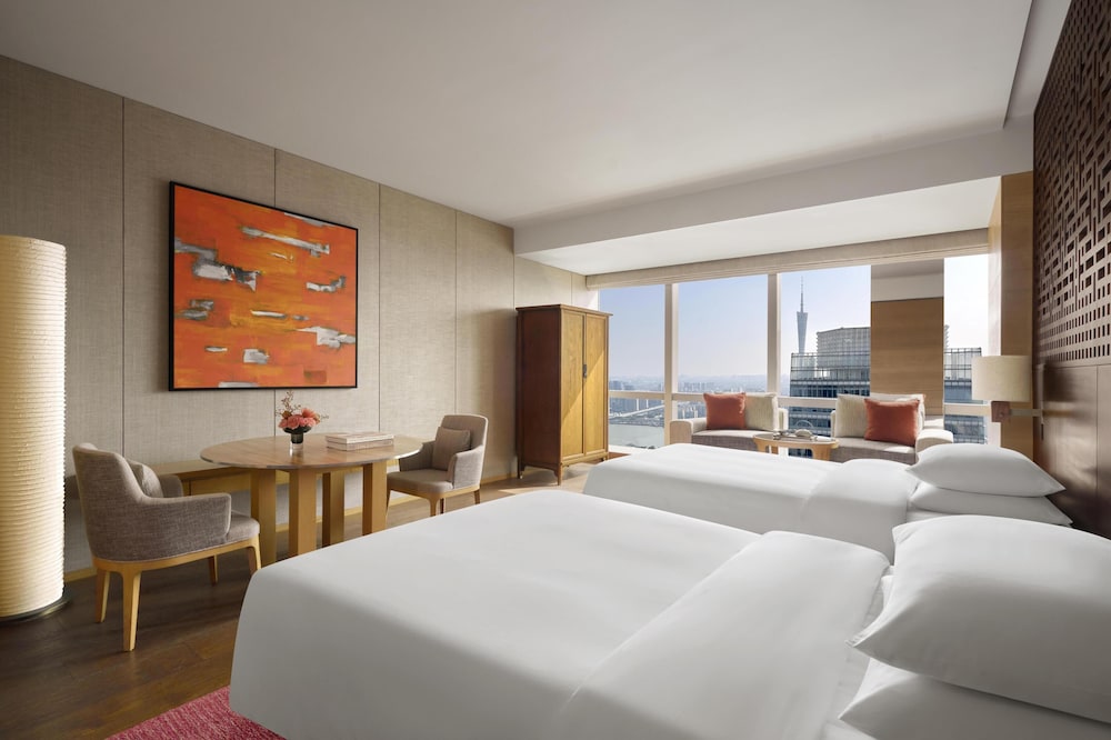 Room, Twin Beds, 2 Double Beds, Canton Tower View