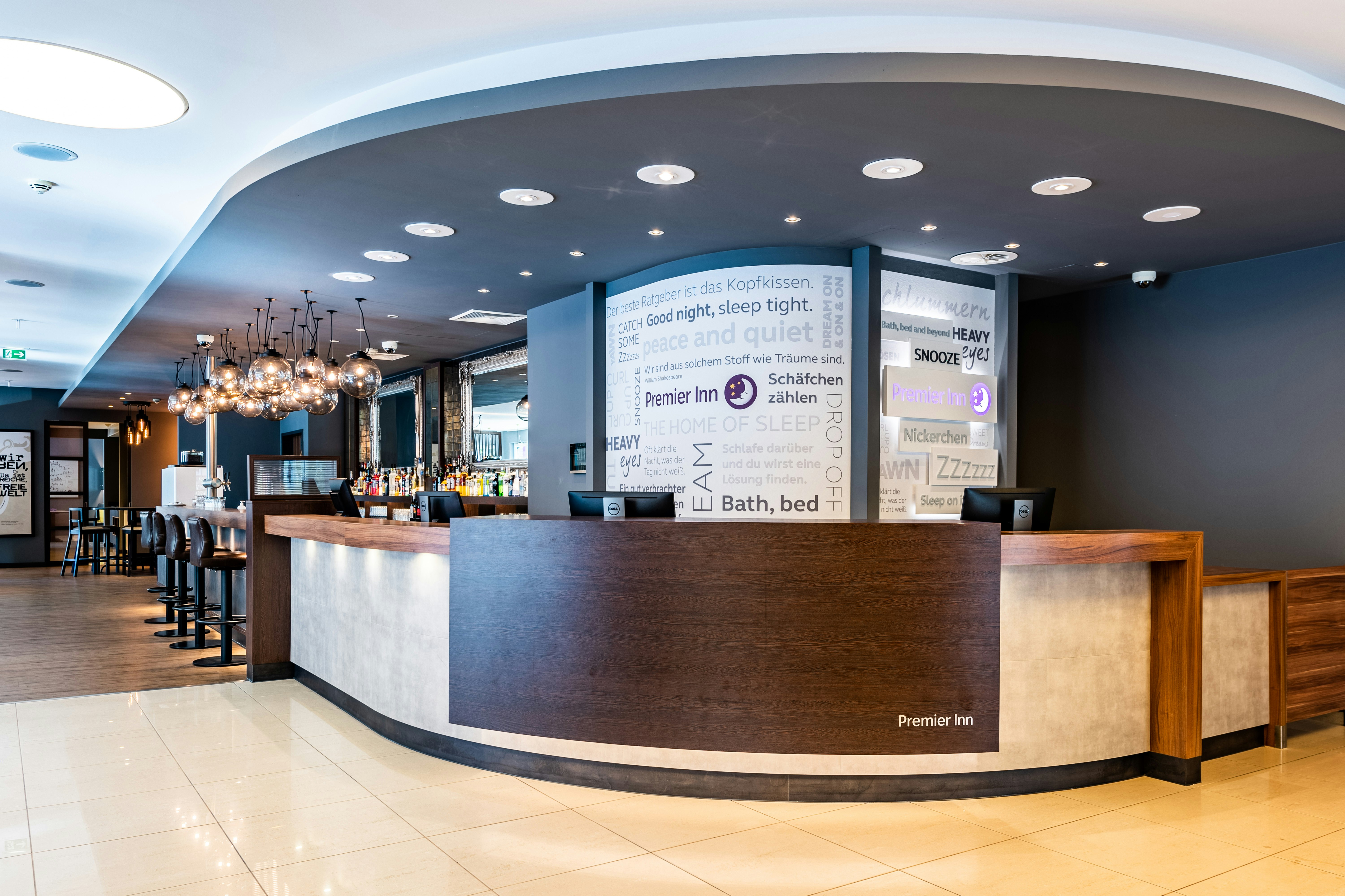 Lobby at Premier Inn Hamburg City Alster Hotel, HAMBURG
