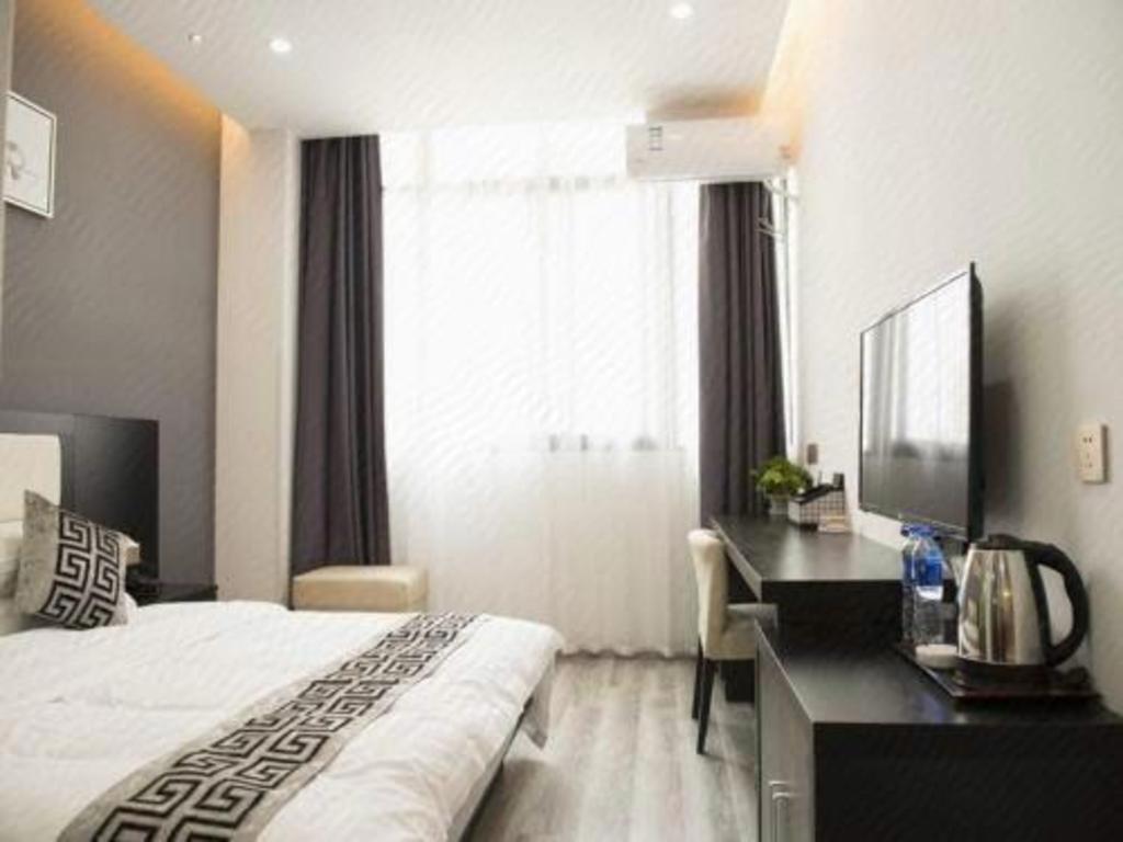 Fashion, Family, 1 King and 1 Single Beds، Shell Wuxi Huishan District Wanda Plaza Yanqiao Subway Station Hotel 6/8