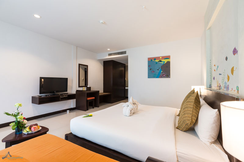 غرفة ديلوكس بسرير مزدوج أو سريرين منفصلين، Krabi Aquamarine Resort 2/3