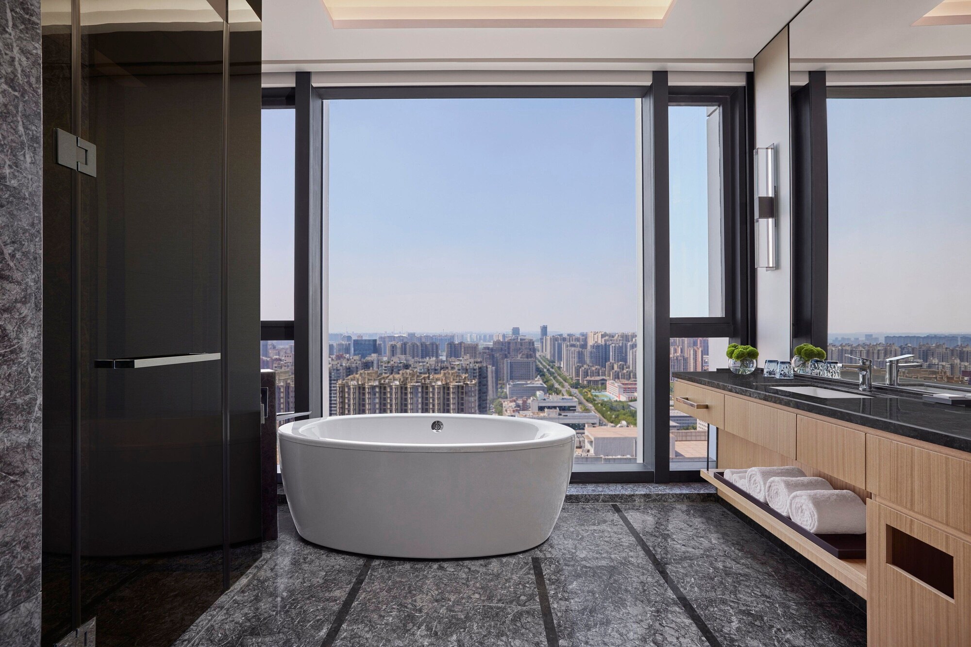 غرفة بانورامية بسرير كينج بإطلالة، JW Marriott Hotel Xi'an 5/5