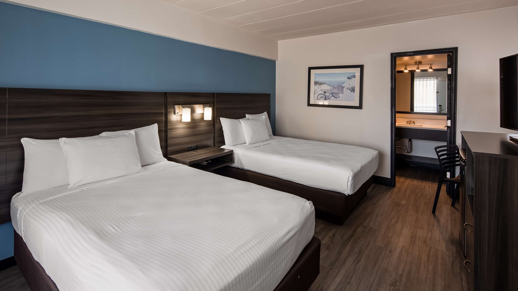 غرفة قياسية بسريرين مزدوجين، SureStay Hotel by Best Western Virginia Beach Royal Clipper 5/10