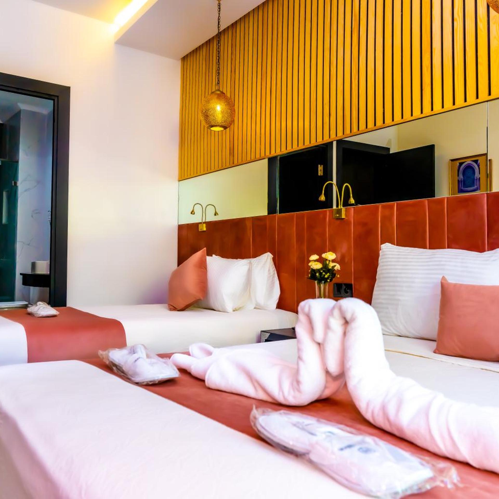 غرفة بسريرين منفصلين، Hotel Les Ambassadeurs 3/10