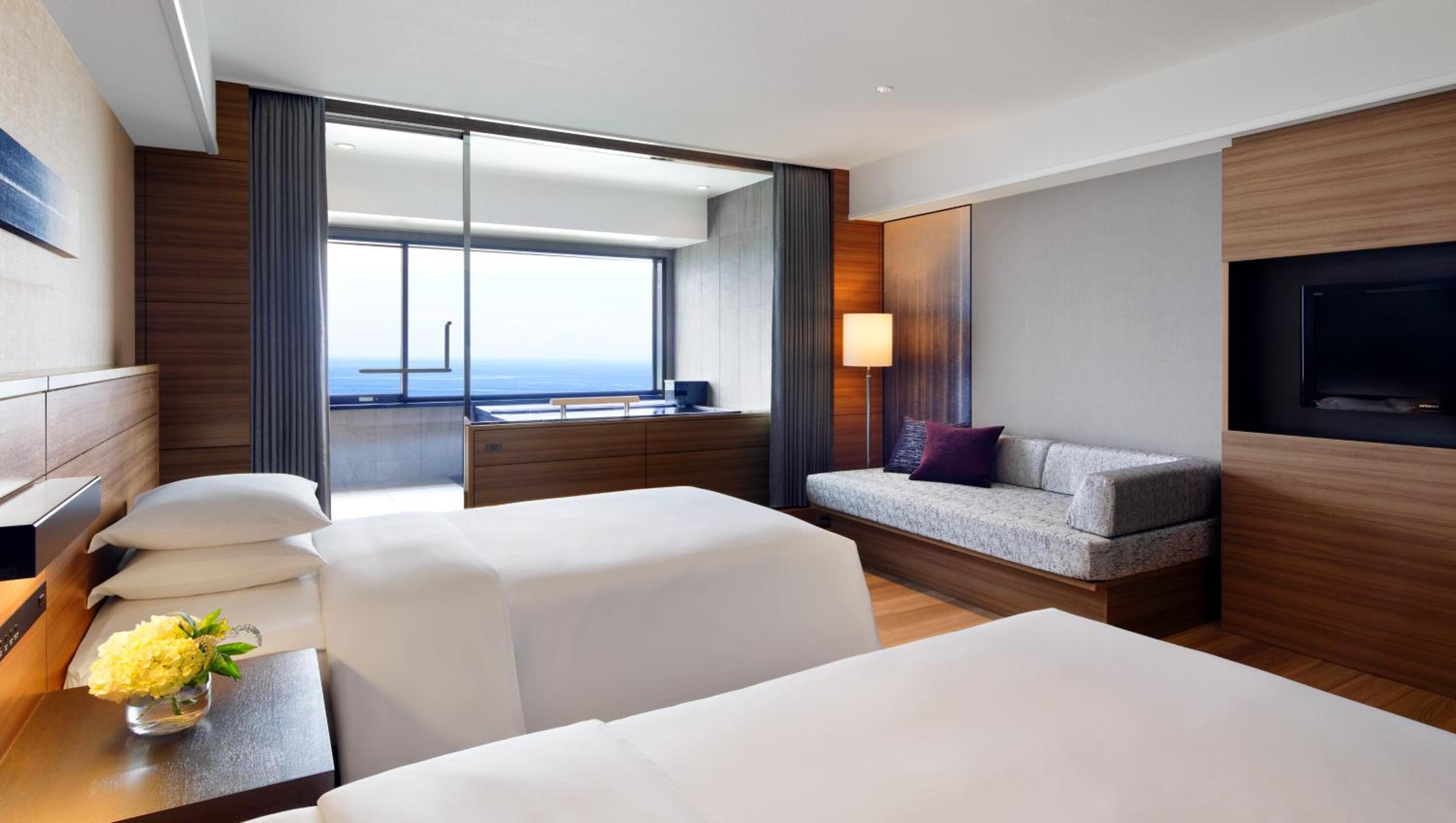 Premier, Twin Beds, Ocean View, Hot Spring Bath