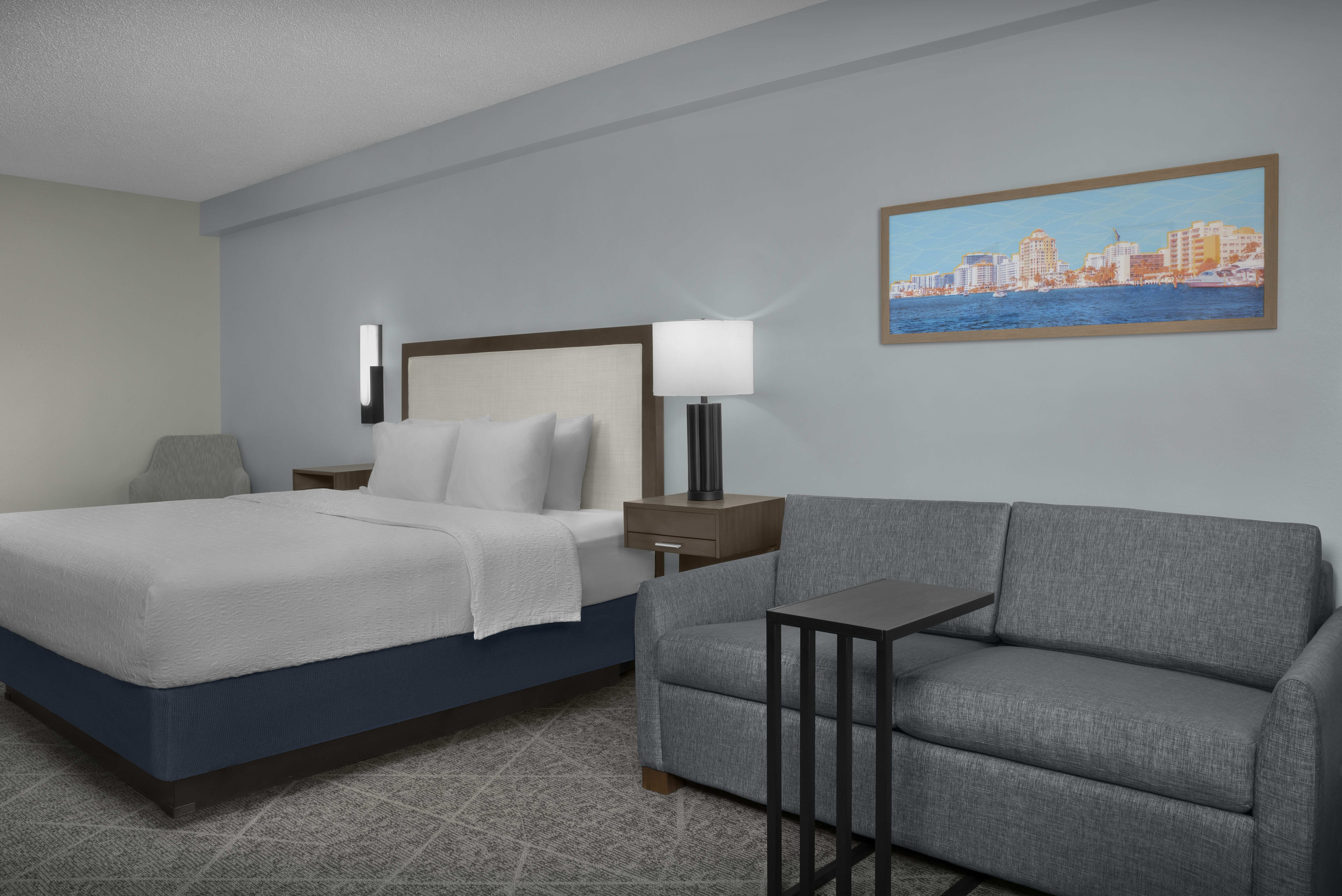 STUDY, KING BED, SOFA